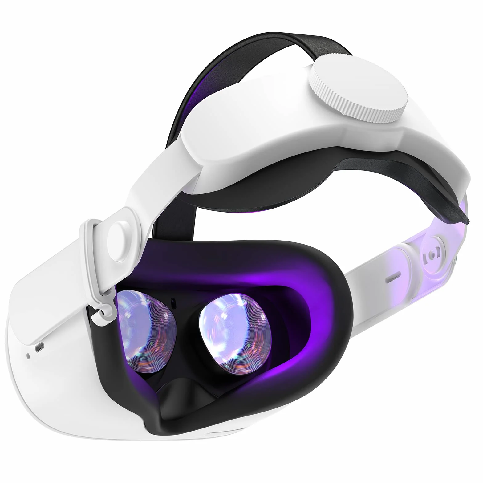 Pasek na głowę SUPERUS dla Oculus Quest 2 - Elitarna wymiana paska dla Oculus Quest 2, akcesoria VR kompatybilny z Quest 2 - Zwiększony komfort, zmniejsz nacisk na głowę - z regulowanym zawiasem