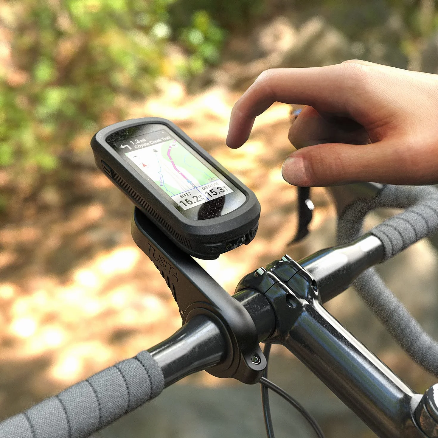 TUSITA Etui Silikon Kompatybilny z Garmin Edge Explore 2 (Nie dla Edge Explore) - Pokrowiec Silikonowy Ochronne - Akcesoria do Komputera Rowerowego GPS
