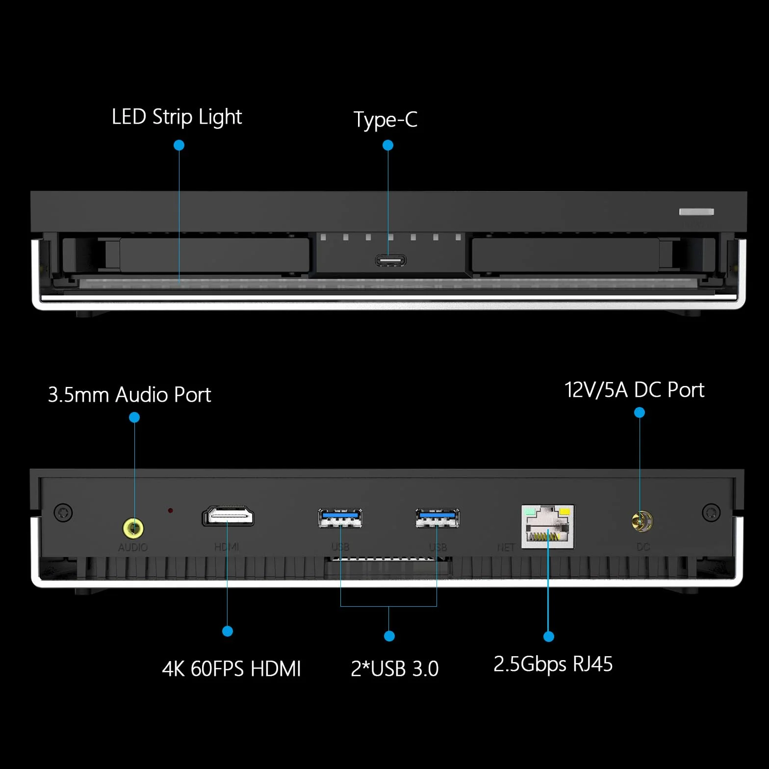 LincStation N1 6 Bay NAS Network Attached Storage Obsługa 6x8TB SSD z Unraid Licencją Systemową Przechowywanie w Chmurze Serwera Domowego Urządzenie Ciche/Przenośne