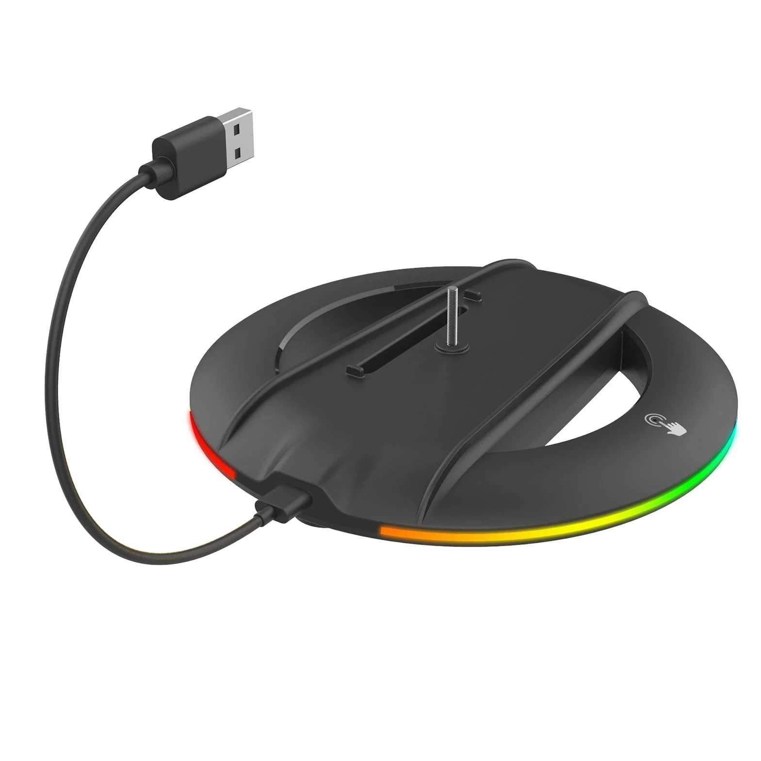 Annadue Pionowe Stoisko dla PS 5 Pro/Slim, Console Gaming Cooling Station Pionowe Uchwyt RGB Akcesorium Podstawowe ze śrubami, Kompatybilne z PS 5 Pro/Slim Edition/Edition Digital