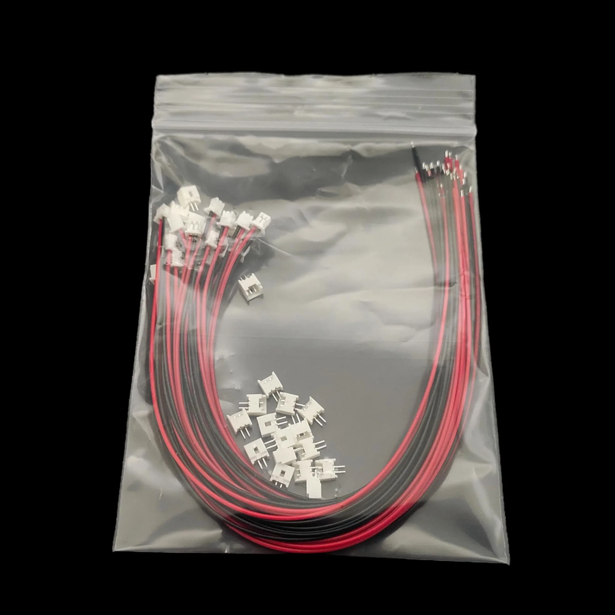 20 zestawów JST 1,25 mm 2 pinowe mikro wtyczki elektryczne z UL1571-26AWG kabel 20 cm i 1,25 mm gniazdo wtykowe zestaw złączy wtykowych