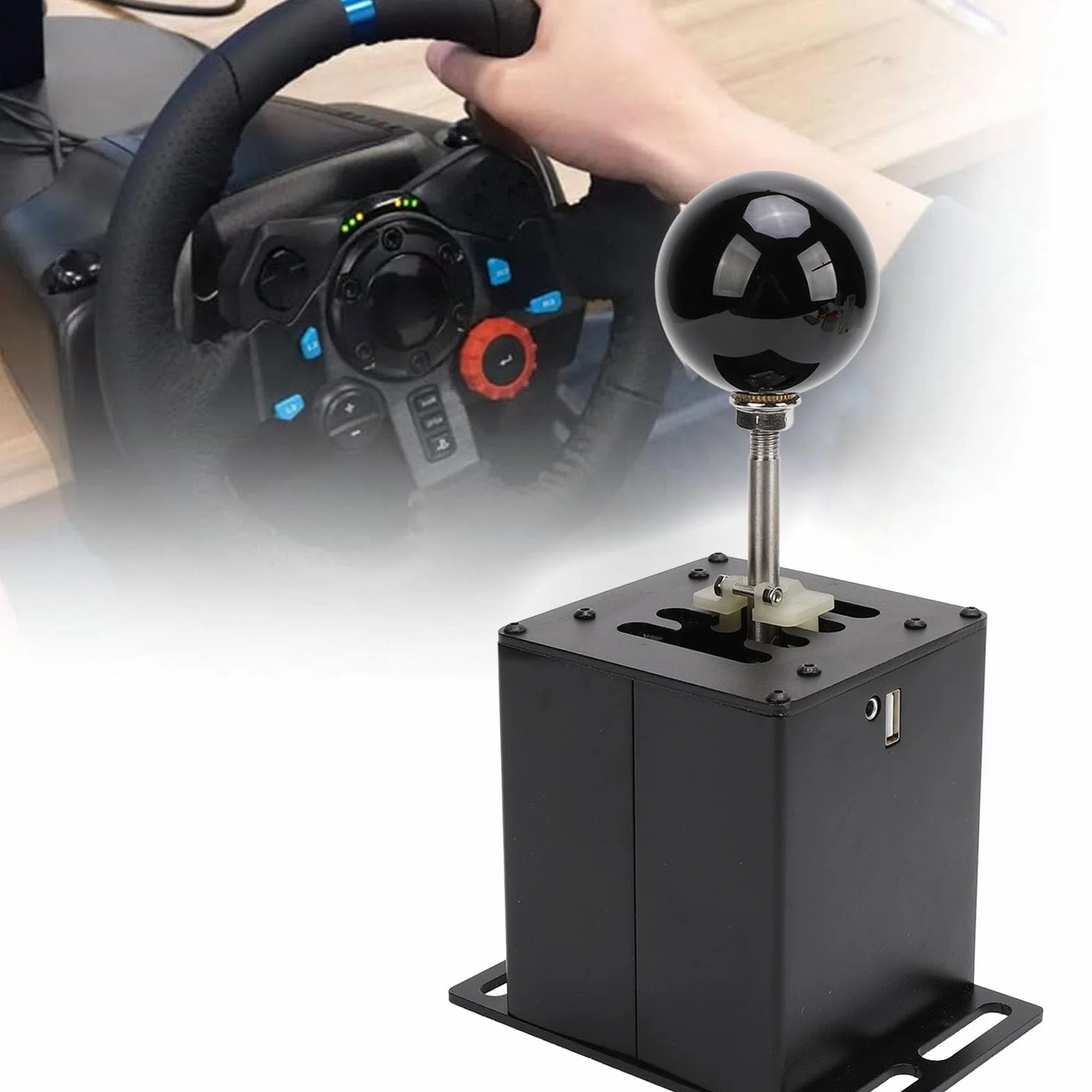 TKSE 7+R H Gear Shifter Symulator Wyścigów USB Game Simulator dla G29 G27 G25 G920 T300RS GT Kierownica