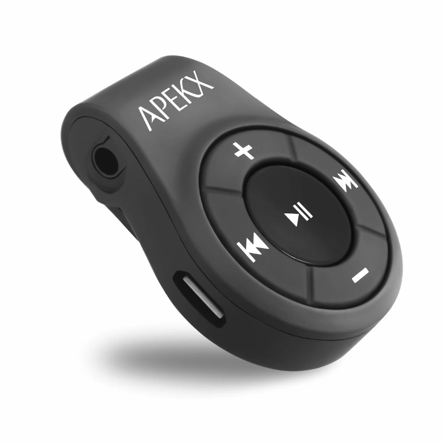 APEKX Adapter audio Bluetooth do zestawu słuchawkowego, głośnika, odbiornika bezprzewodowego z mikrofonem do rozmów głośnomówiących i muzyki