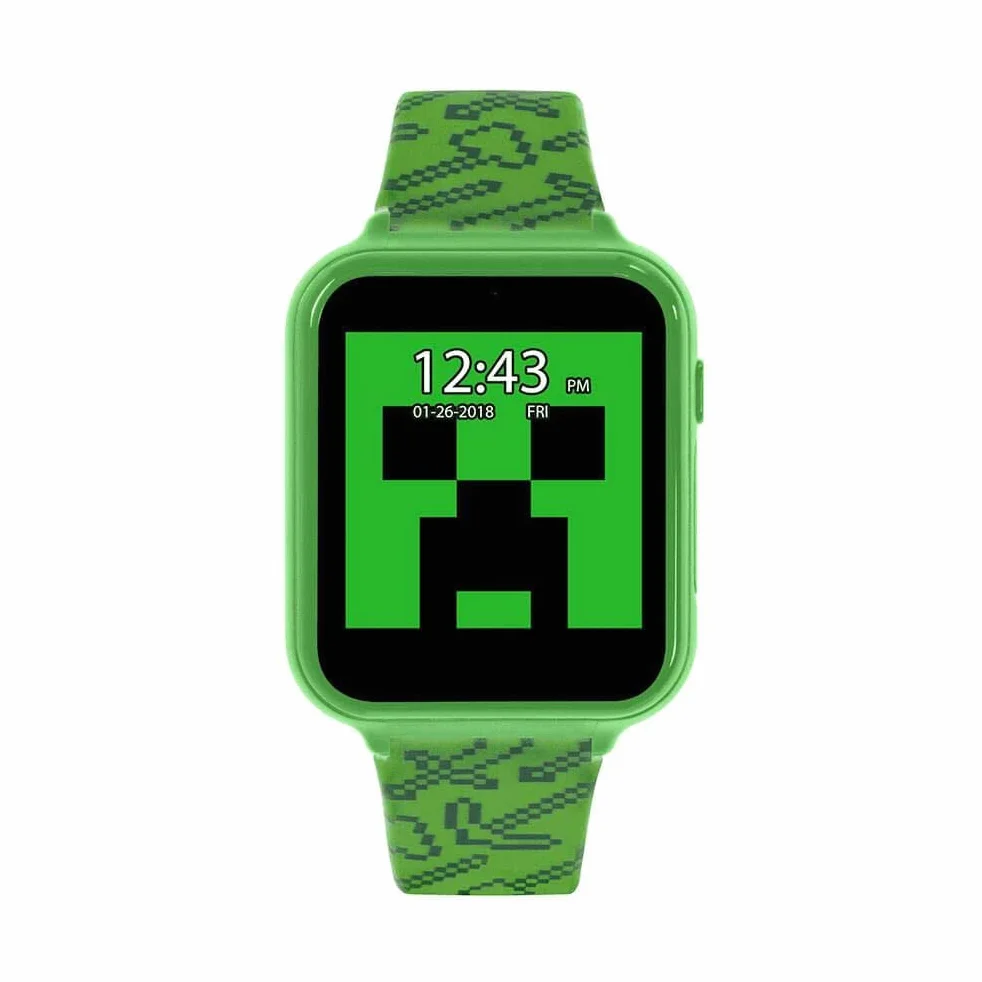Minecraft Smart Watch MIN4045ARG, alarm, zielony, pasek, zielony, Pasek