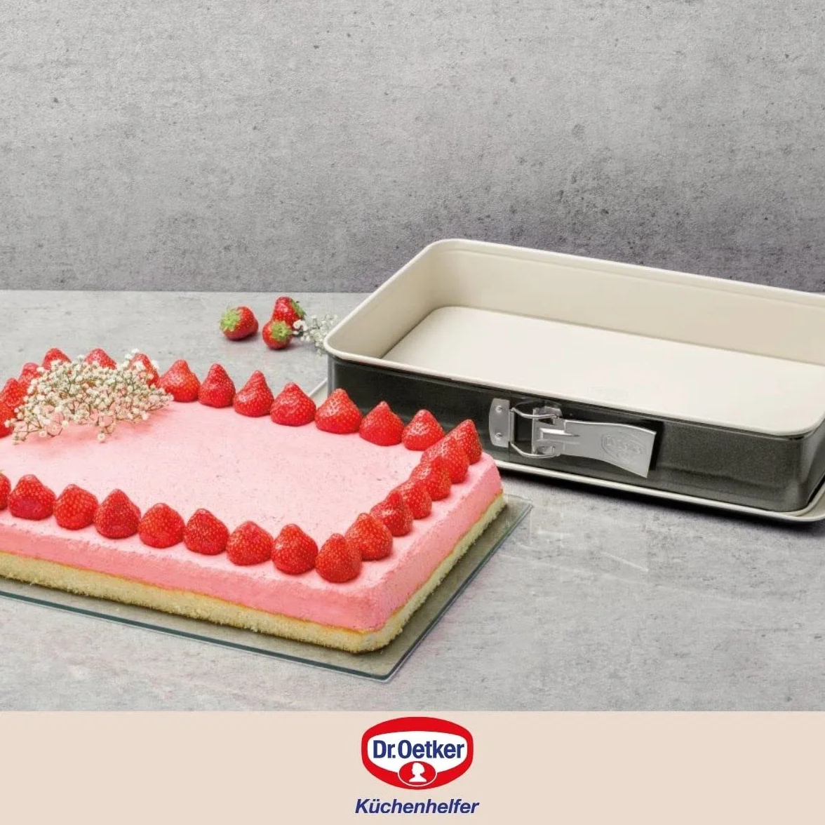 Forma prostokątna z serii Back-Trend Dr. Oetker 38 x 25 cm