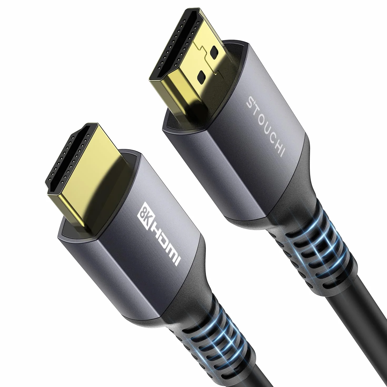 Stouchi 8K HDMI 2.1 kabel 5 m, CL3 In Wall Plenum-Rated High Speed Ultra HD 48 Gbps 8K60 4K120 eARC HDR10 4:4:4 HDCP 2.2&2.3 Dolby kompatybilny z PS5 Xbox Series X