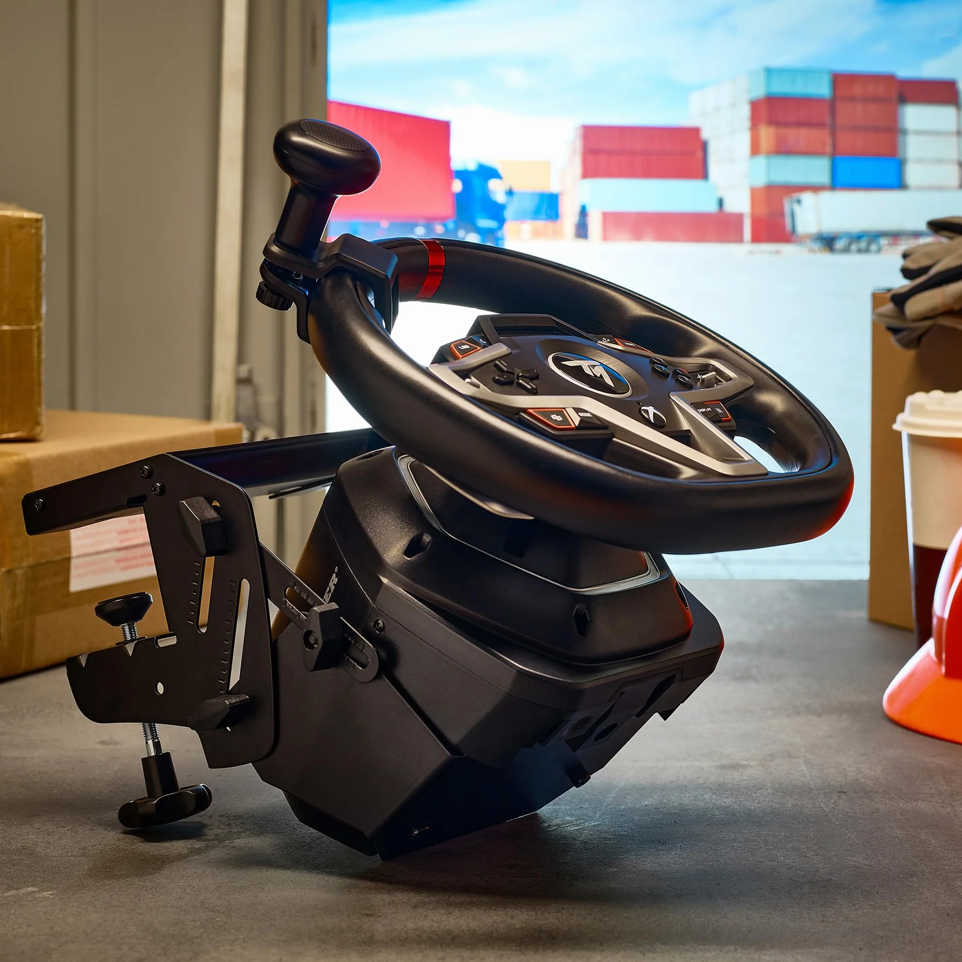 Thrustmaster SimTask Zestaw Kierowniczy - Precyzyjna kierownica z zaawansowanymi funkcjami sterowania dla PC