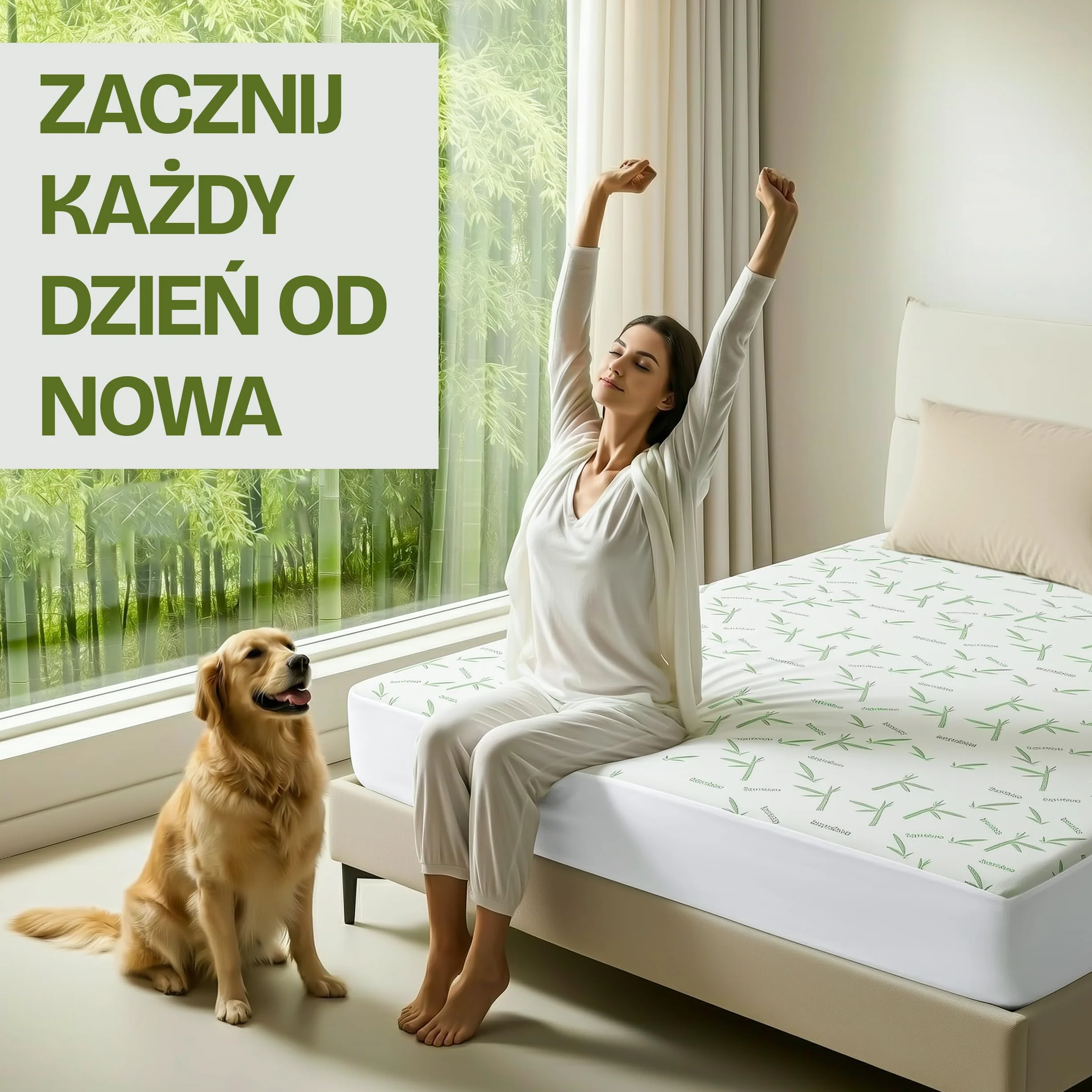 Utopia Bedding Wodoodporny Ochraniacz Na Materac Z Wiskozy 160x200x30 cm Oeko-Tex