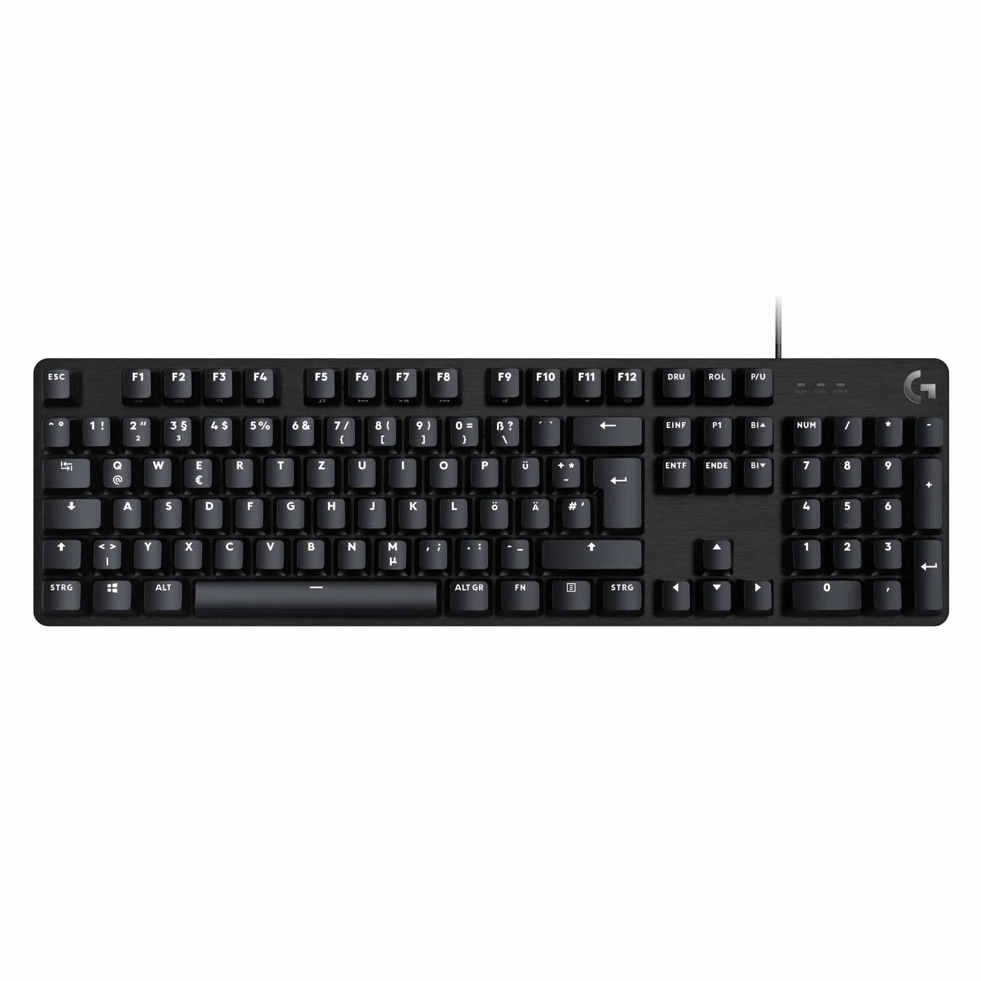 Logitech G G413 SE pełnowymiarowa, podświetlana klawiatura mechaniczna, QWERTZ układ niemiecki, Tactile - Czarny
