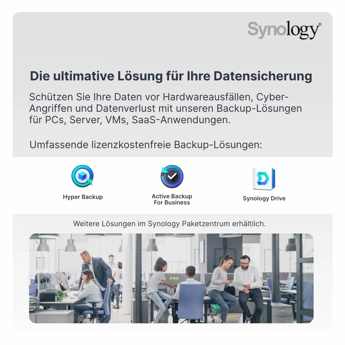 Synology NAS DS1621+ 6bay Desktop 4GB RAM 4x GBE