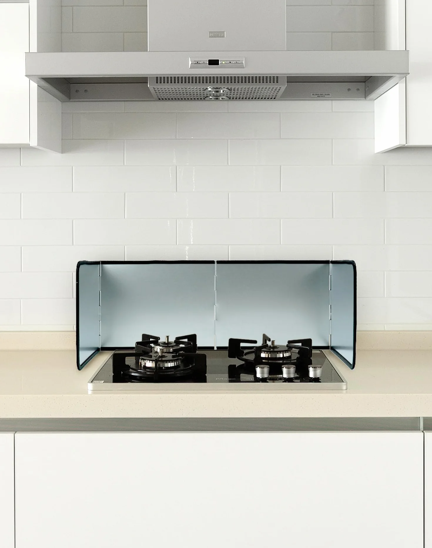 QWORK® Ochrona przed rozpryskiwaniem, kuchenna osłona przeciwbryzgowa, składana, 76 x 30 cm