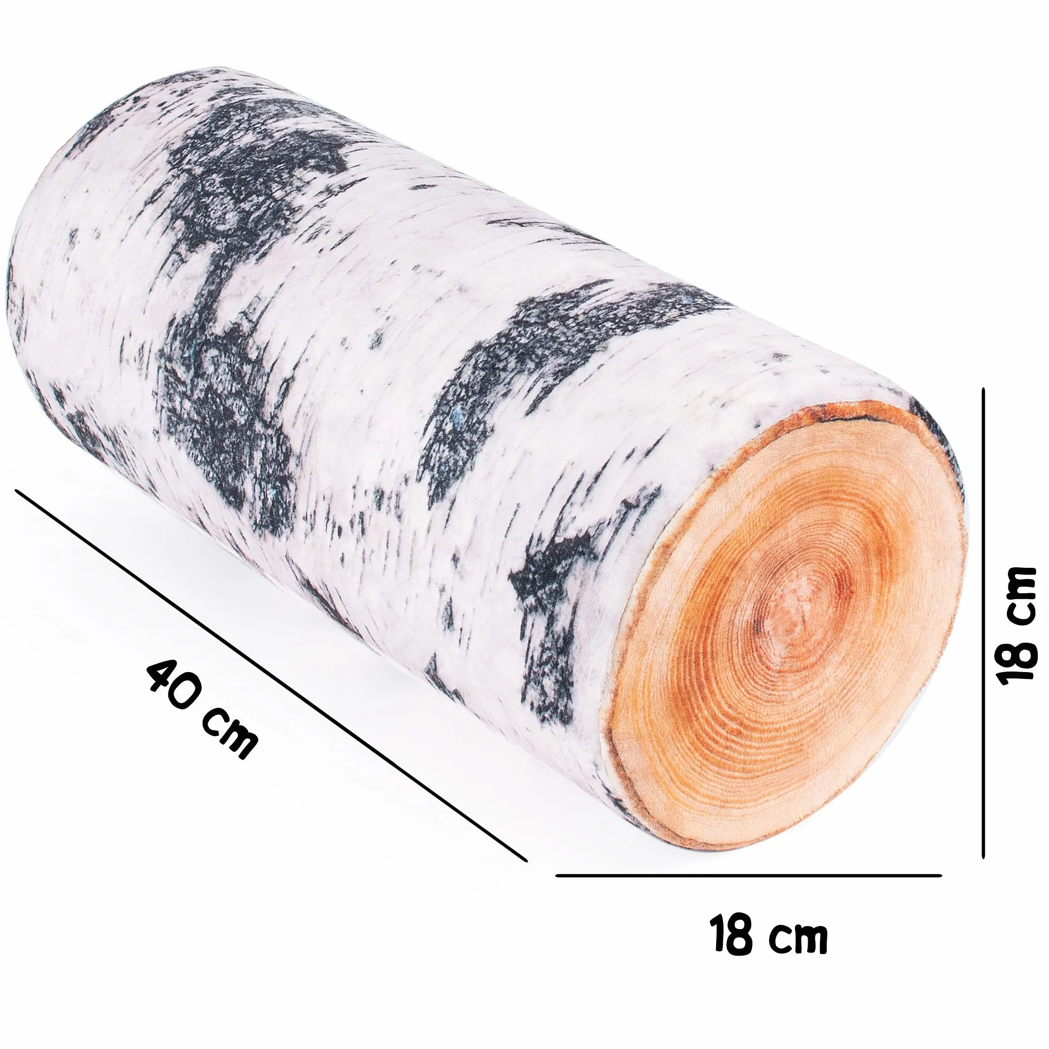 FANCY Poduszka na Szyję Cylindryczna 40 cm Pluszowa Dekoracyjna