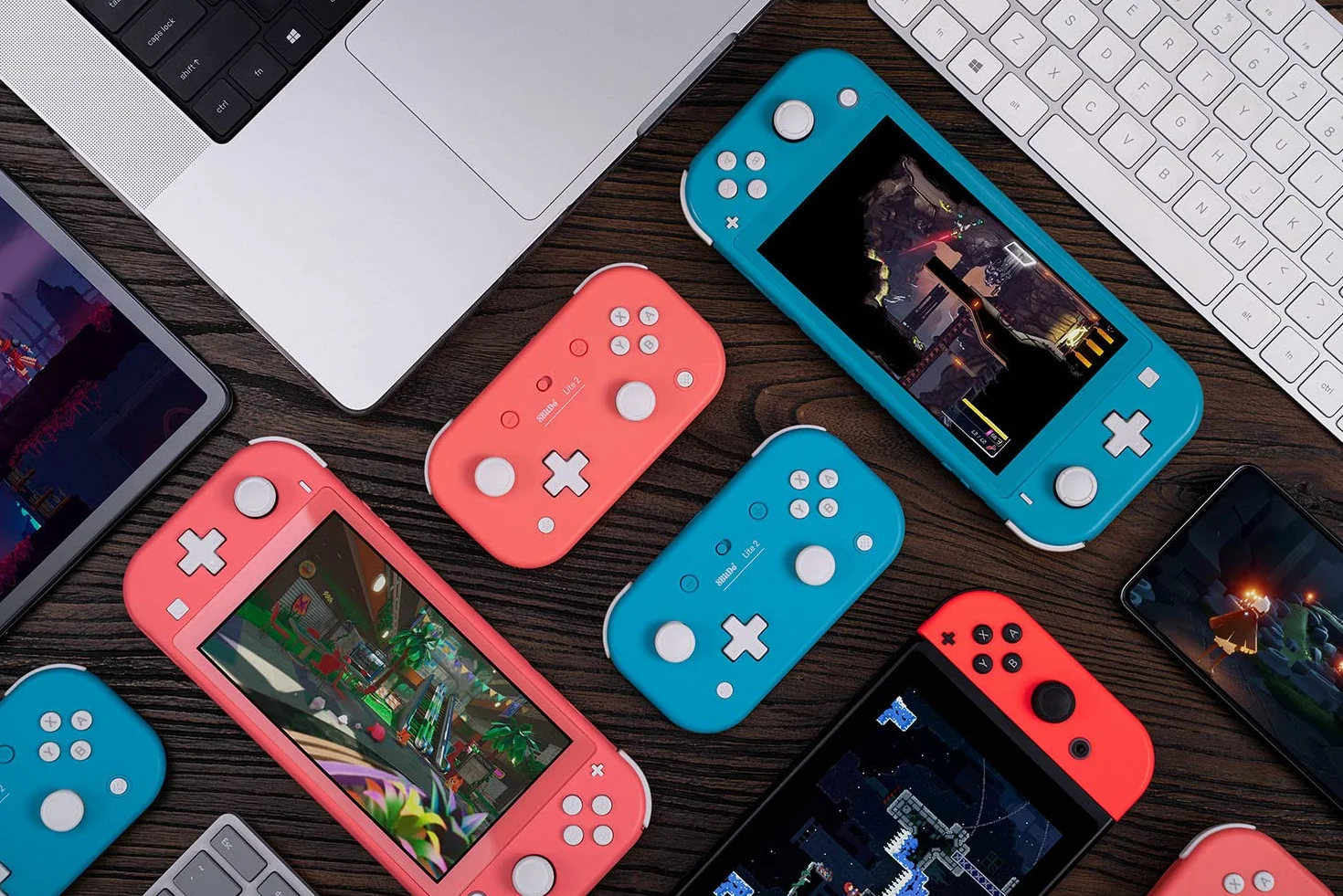 8BitDo Lite 2 Gamepad Pink Nintendo Switch