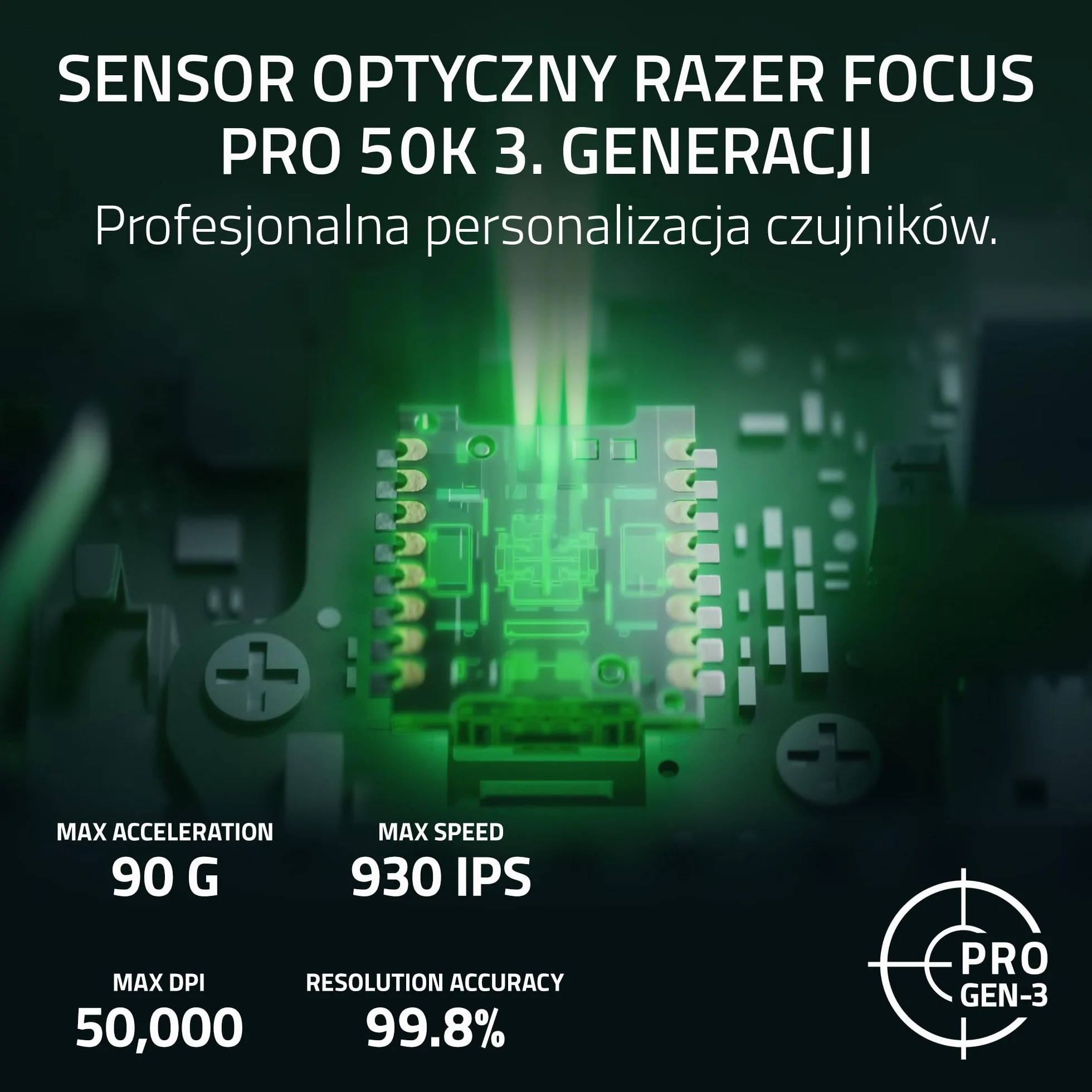 Razer Viper V4 Pro - bezprzewodowa, symetryczna, gamingowa mysz e-sportowa - ultralekka 49 g - HyperSpeed Gen-2 z częstotliwością 8 KHz - Focus Pro 50K DPI - optyczne przewijania - PC/Mac | Czarny