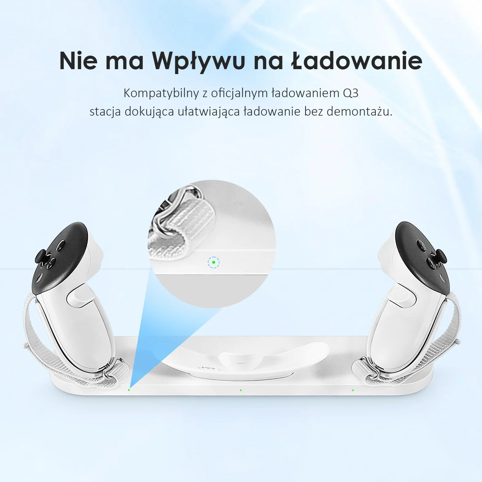 vr Antypoślizgowe Paski na Kontroler z Regulowanymi Paskami na Kostki do Quest 3S do Quest 3 Osłona Uchwytów Kontrolera do Quest 3S/3 Akcesoriów