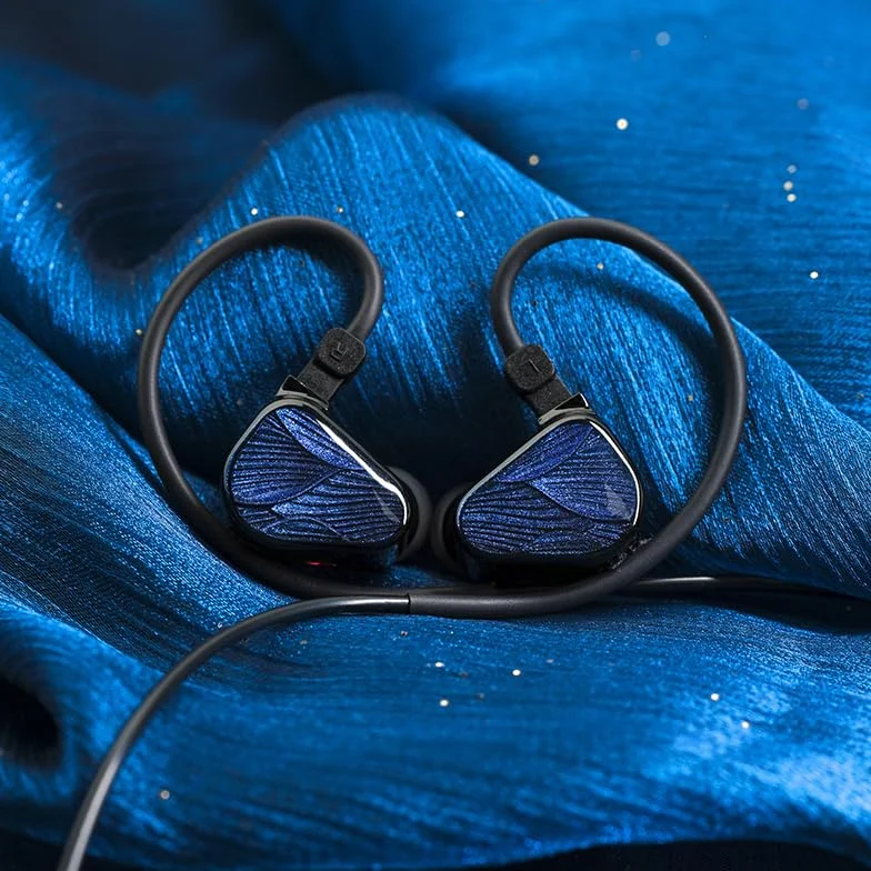 TRUTHEAR x Crinacle Zero:BLUE2 Słuchawki douszne, podwójne dynamiczne przetworniki, z odłączanym kablem, 3,5 mm