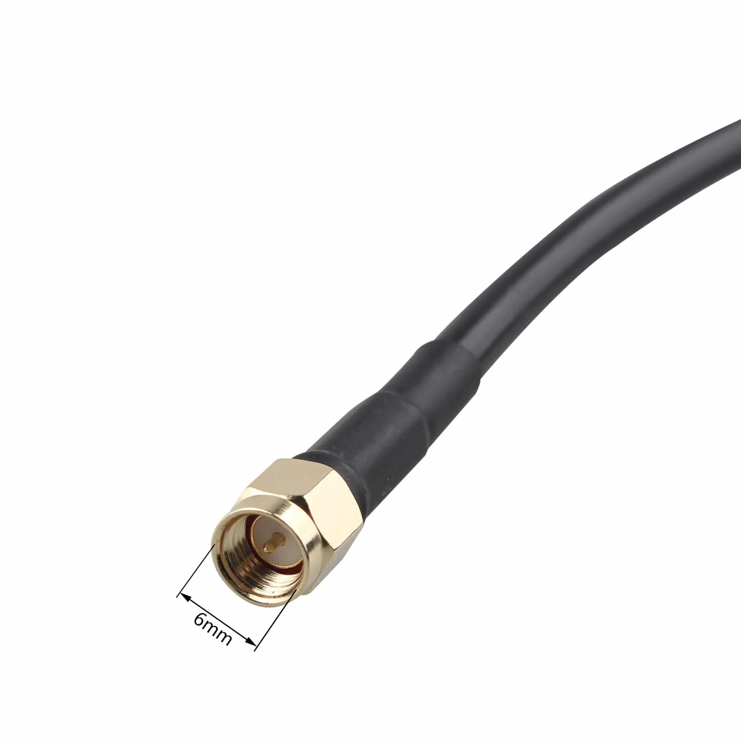 Przedłużacz anteny SMA wtyk męski na żeński kabel koncentryczny RG58 kabel połączeniowy 1 m kompatybilny z radiem amatorskim Kenwood BaoFeng Wouxun Icom Yaesu Vertex Standard Horizon Marine