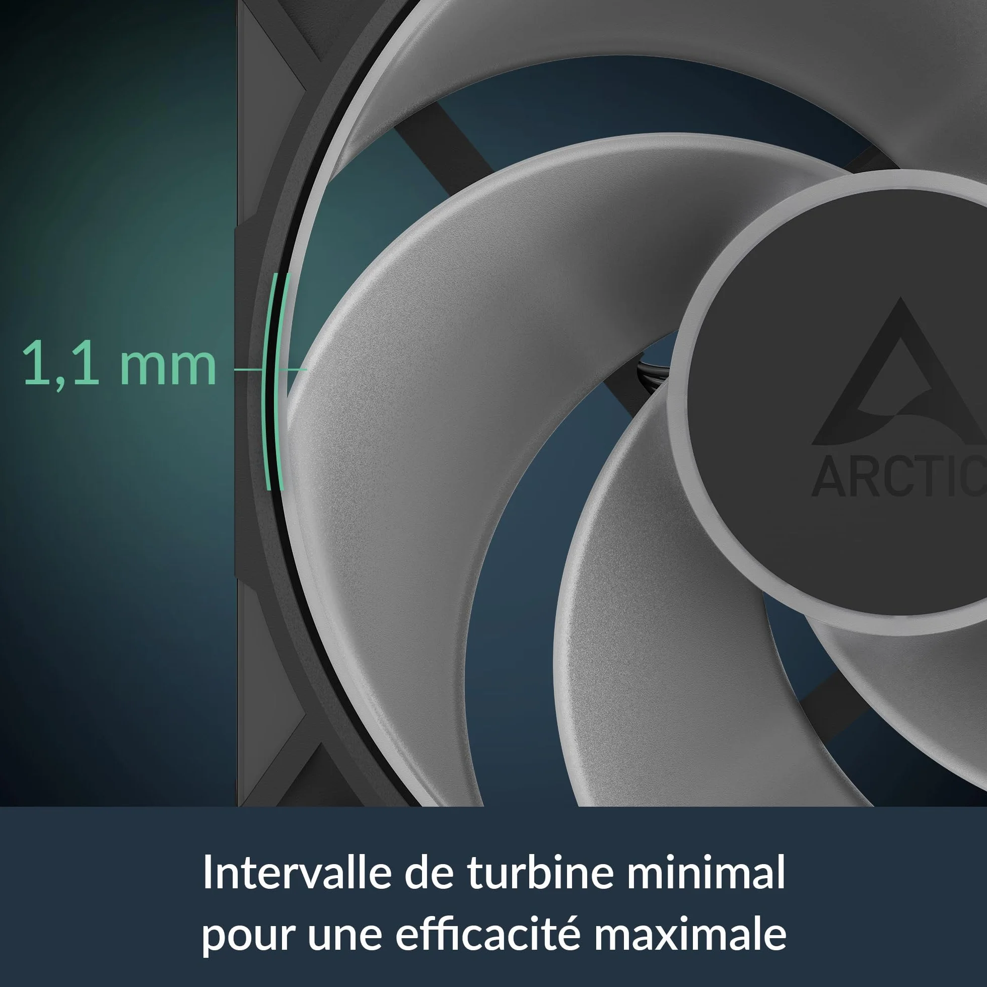 ARCTIC P12 Pro Reverse A-RGB – 120 mm Najwyższej jakości wentylator rewersyjny z rozdzielaczem, Wentylator PWM z rozgałęźnikiem kabla Y, 500-3000 rpm, 0 rpm <5% PWM, 5V D RGB, FDB, 4-Pin - Czarny