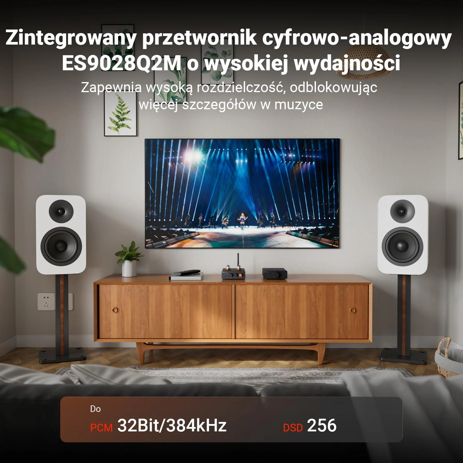 Fosi Audio GR40 Przedwzmacniacz Lampowy z Przetwornikiem DAC, Stereofonicznym Wzmacniaczem Słuchawkowym 3,5mm Domowe Audio do Aktywnych Głośników/Słuchawek, Przedwzmacniacz z Bluetooth i USB/OPT/COAX