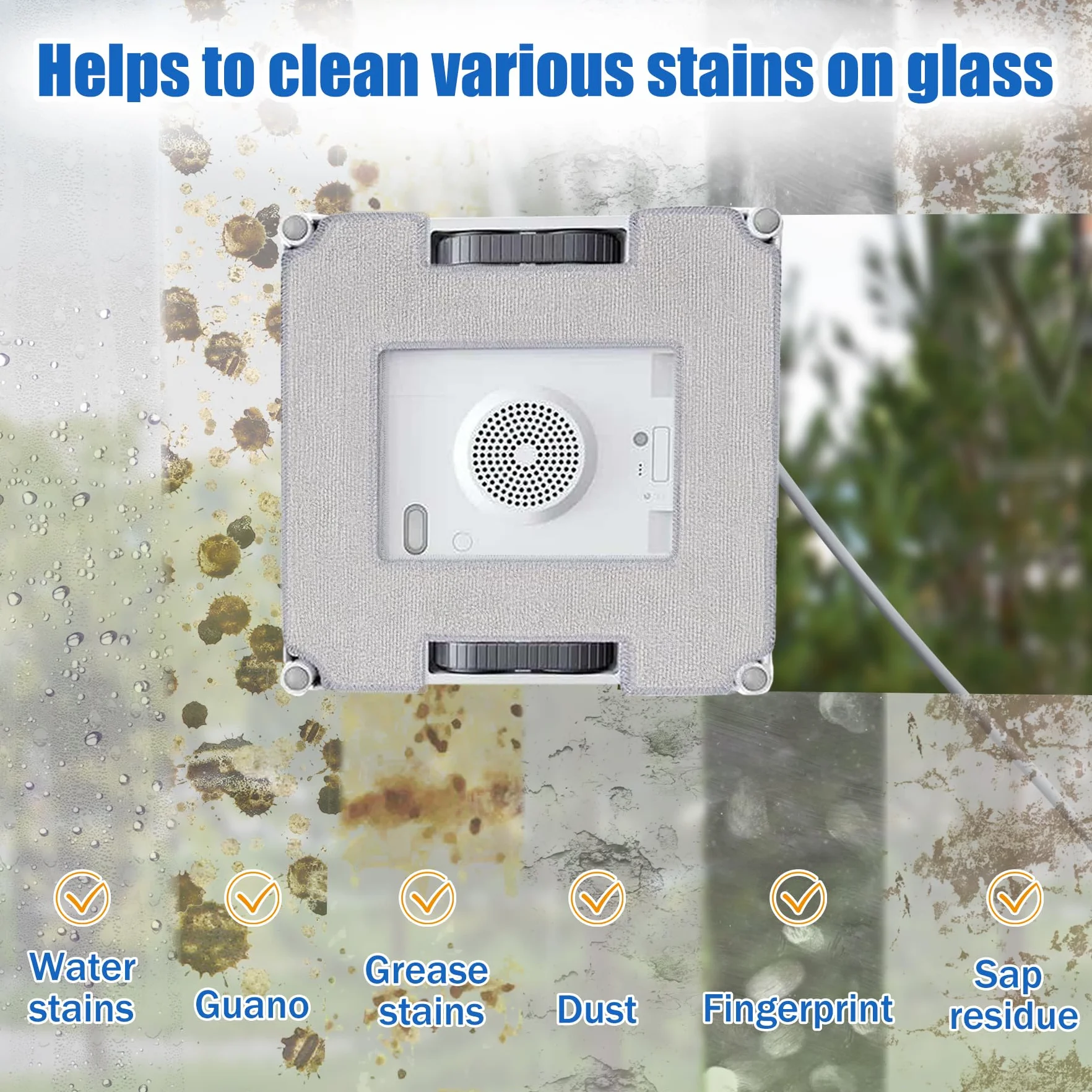 10 sztuk podkładek do czyszczenia okien ECOVACS WINBOT W2 Omni / W2 / W1 Pro / W1 Pro / W1 robot do mycia okien, ściereczki z mikrofibry wielokrotnego użytku i nadają się do prania, skutecznie czyści