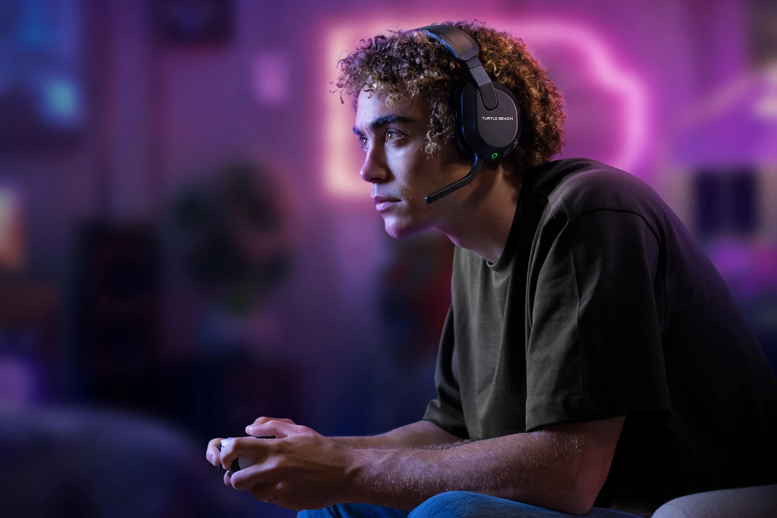 Turtle Beach Stealth 600 Czarny PlayStation Bezprzewodowe Słuchawki Gamingowe w/ 80hr Bateria, Przetworniki 50mm & Bluetooth na PS5, PS4, Nintendo Switch, PC and Mobile