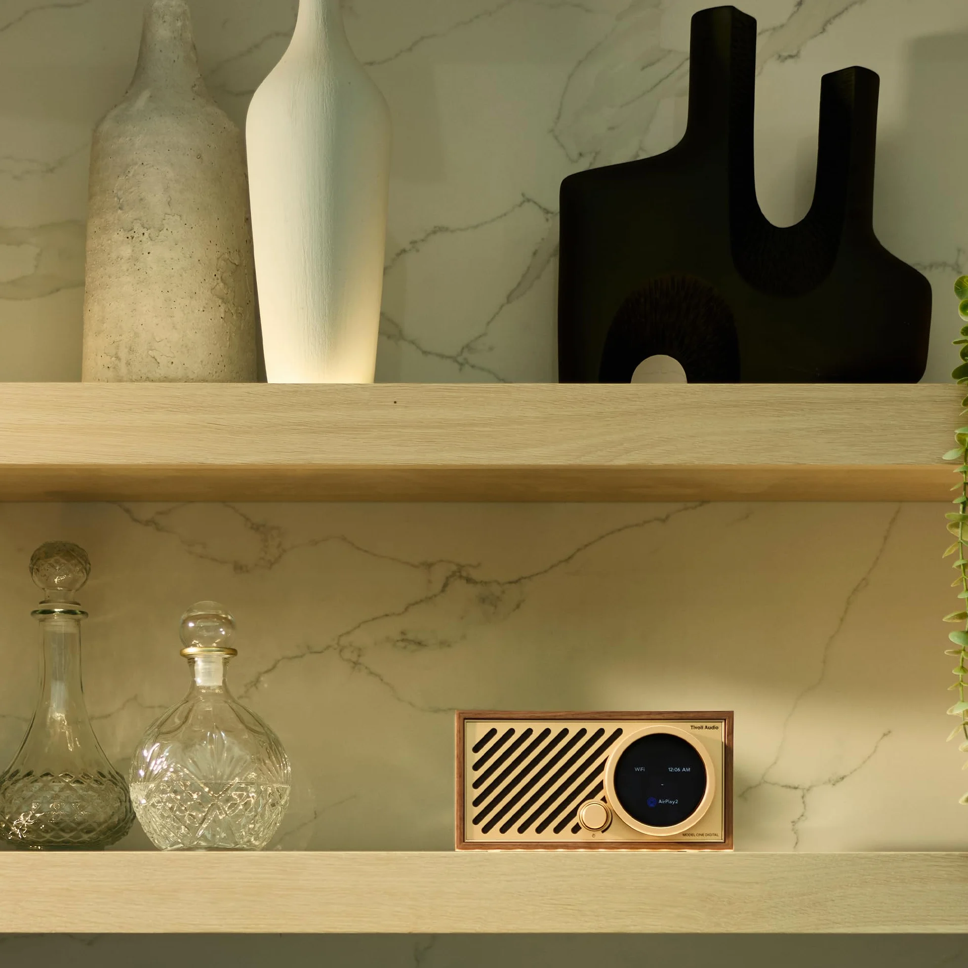 Tivoli Audio Model One Digital Wi-Fi & Bluetooth FM Radio - Gen 3 (Walnut/Gold)