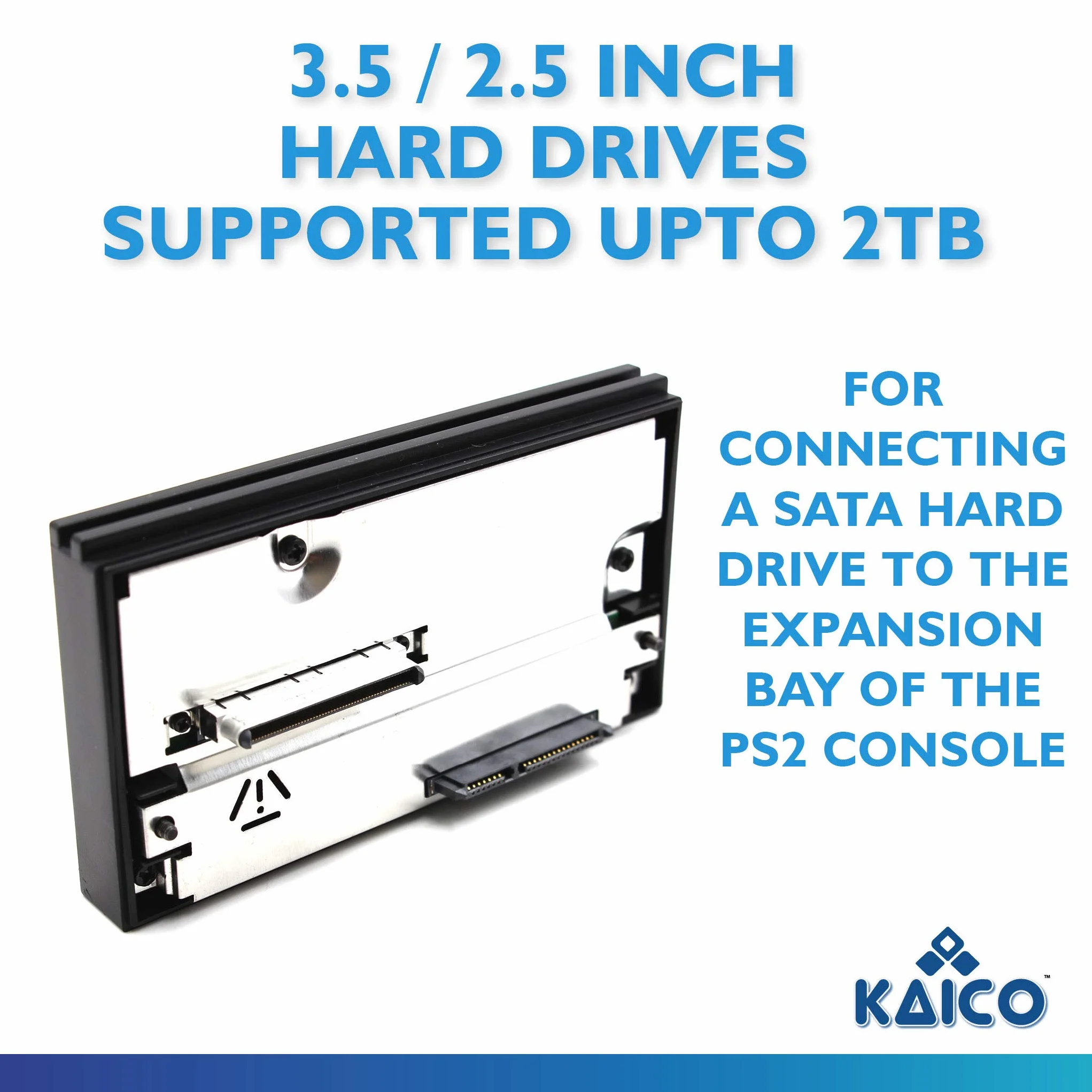 Kaico Edycja – adapter dysku twardego SATA HD HDD do Sony PlayStation2 PS2 – uruchamiaj CFW, takie jak McBoot FMCB/FMHD, bezpośrednio z dysku twardego.
