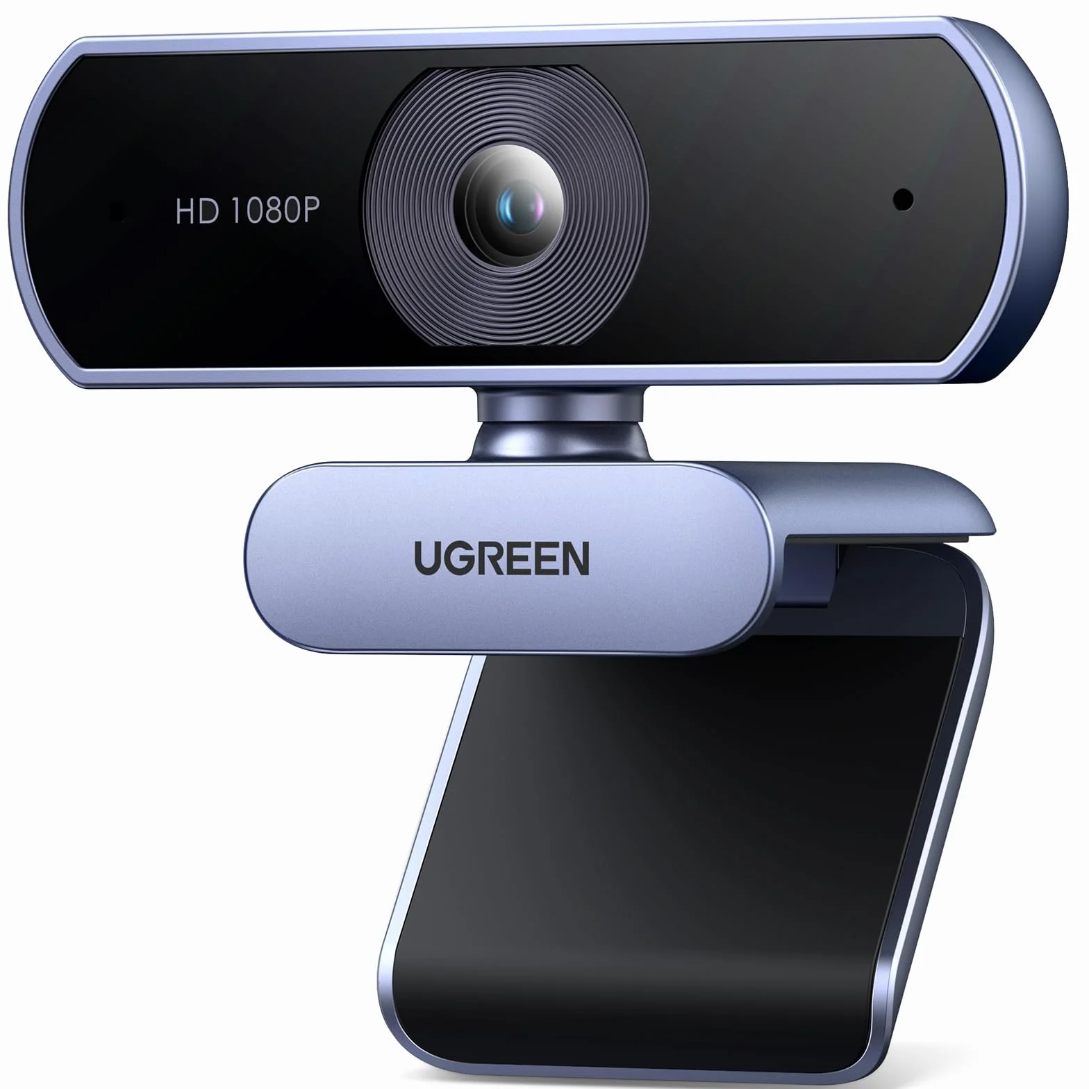 UGREEN USB Kamera internetowa Full HD 1080P/30fps do komputera, kamera internetowa z mikrofonem, czysty dźwięk stereo, automatyczna korekcja światła