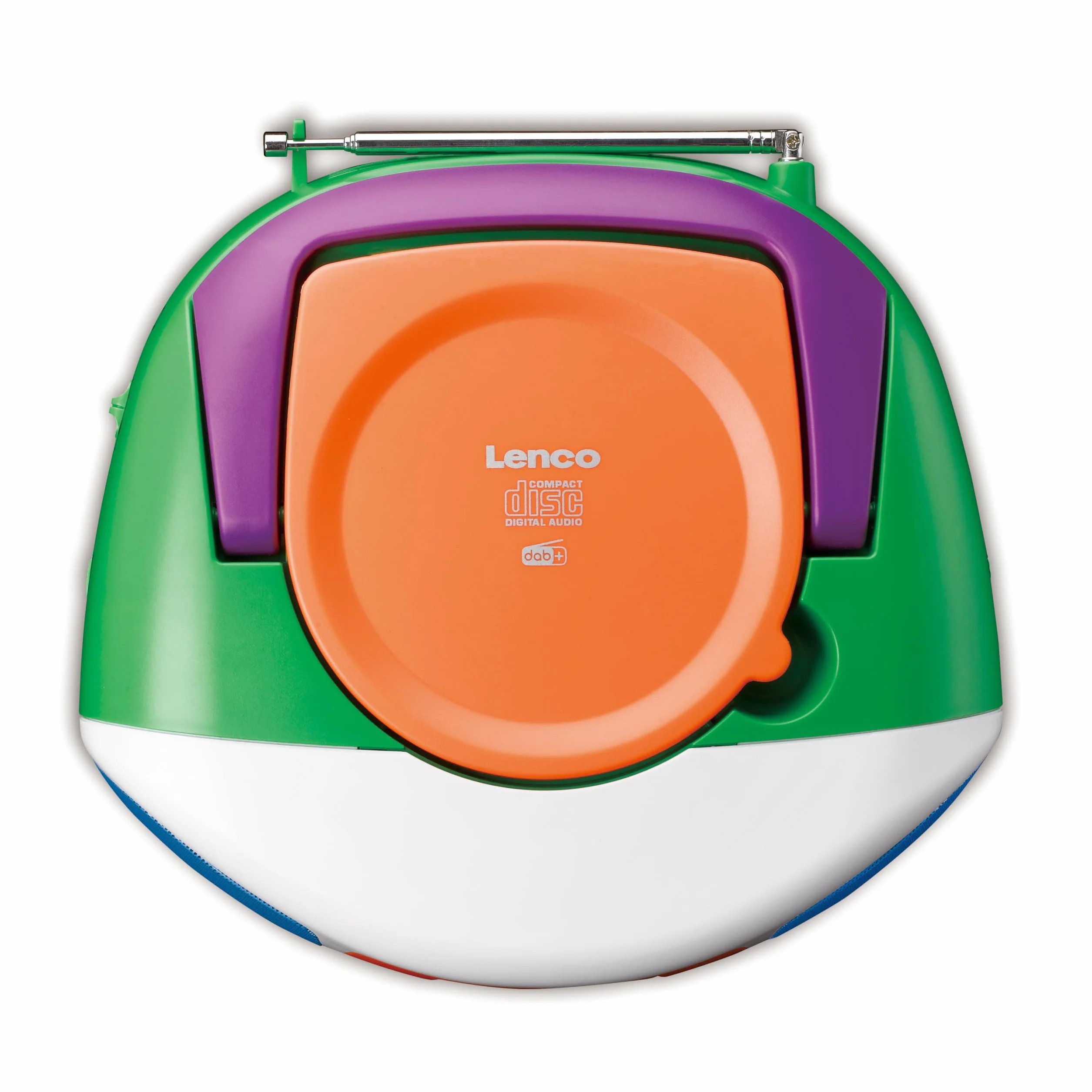 Lenco SCD-861KIDS – przenośne radio DAB+/FM dla dzieci z Bluetooth® 5.3, odtwarzacz CD, dźwięk stereo, kolorowy wyświetlacz, funkcja budzika, zasilanie bateryjne i sieciowe, wejście AUX i słuchawki