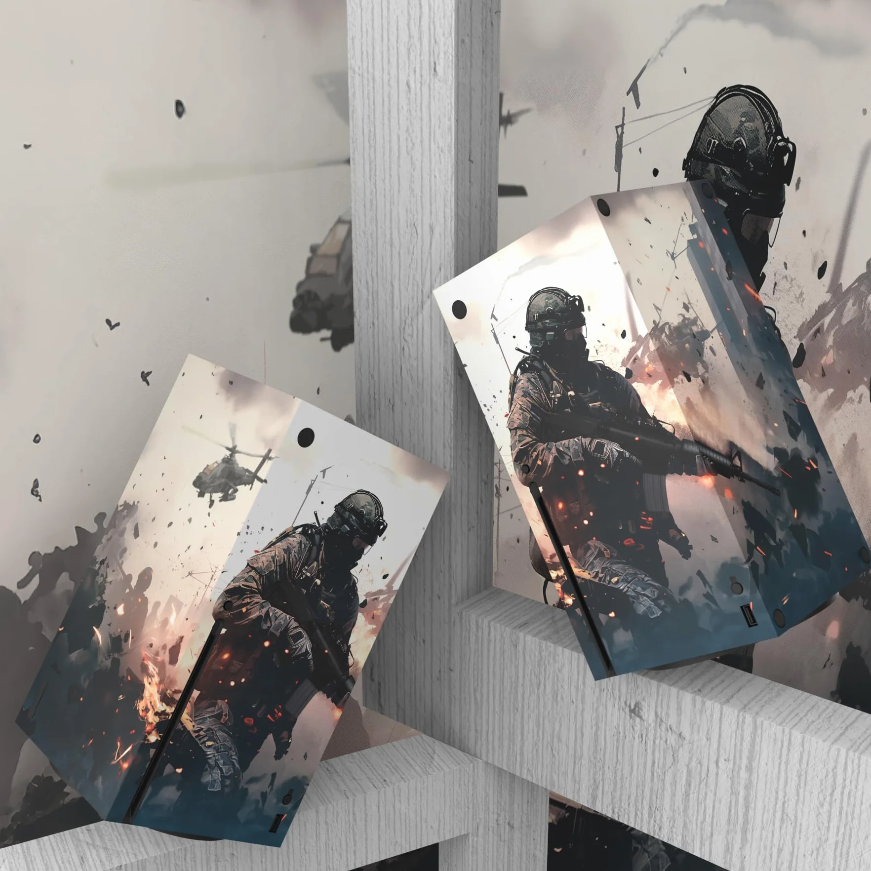 playvital Niestandardowe skórki winylowe do Xbox Series X, naklejki na okładkę naklejki na kontroler konsoli Xbox Series X - Solitary Vanguard