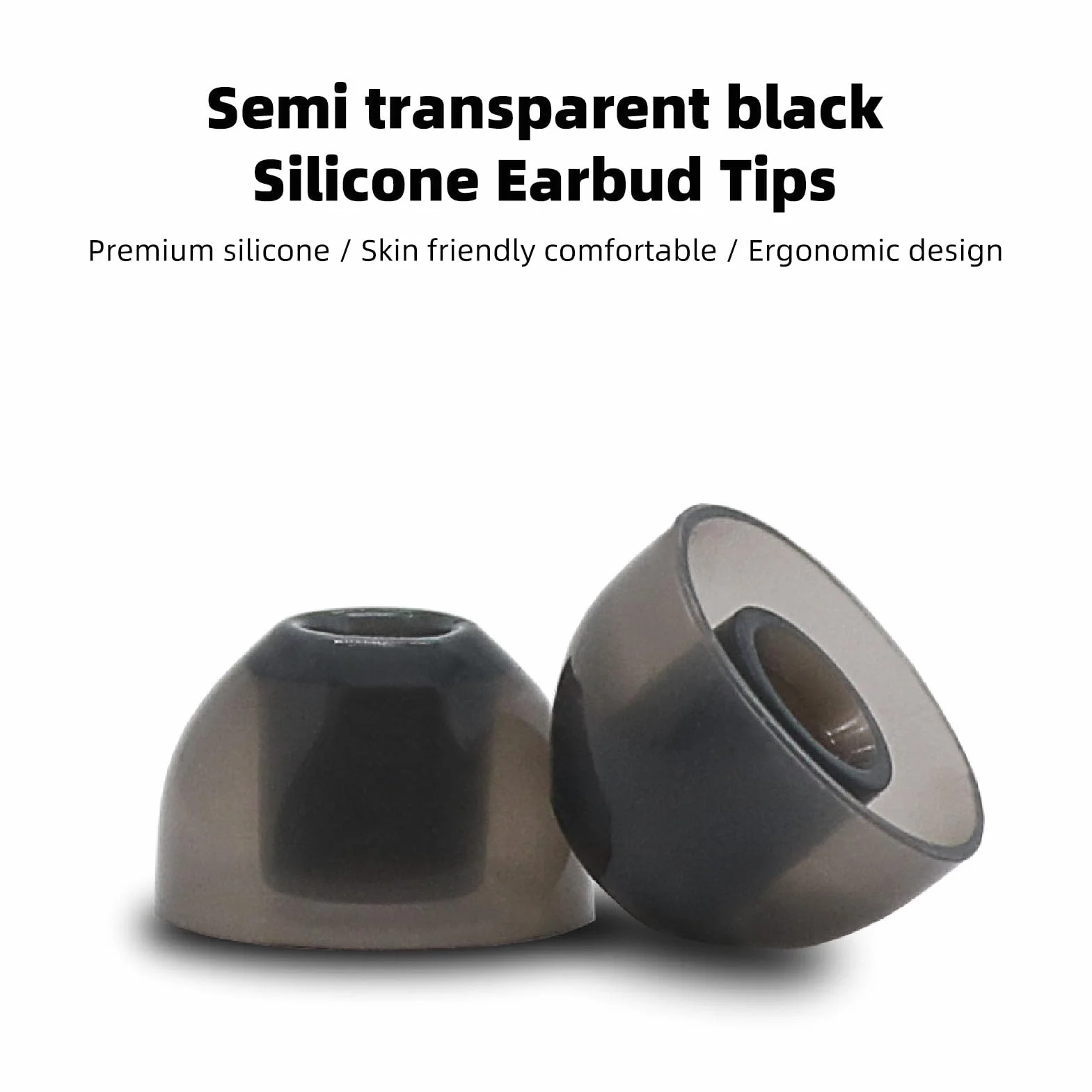 Wskazówki do Uszu, Pasa Kompatybilne z większością Słuchawek w Uszach (otwór Wewnętrzny 5 Mm-6,5 mm), 12 par S/M/L TRUDY SILICONE EARBUD TIPS