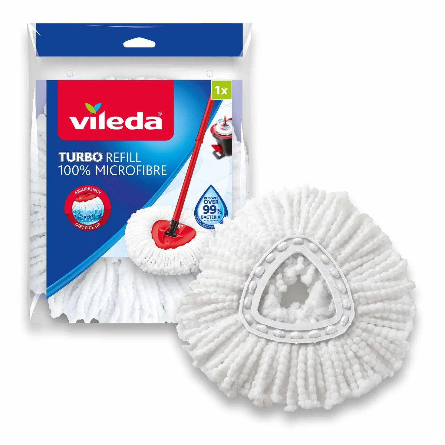 Vileda Wkład do mopa obrotowego Turbo Classic 100% mikrofibra