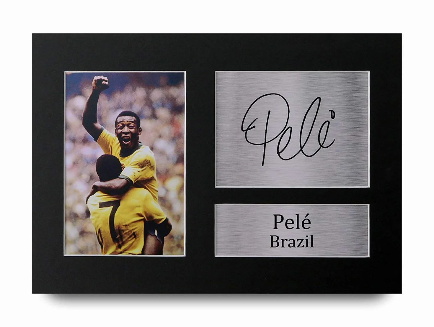 HWC Trading Podpisany Pele A4 nadruk z autografem Brazylii zdjęcie wydrukowane