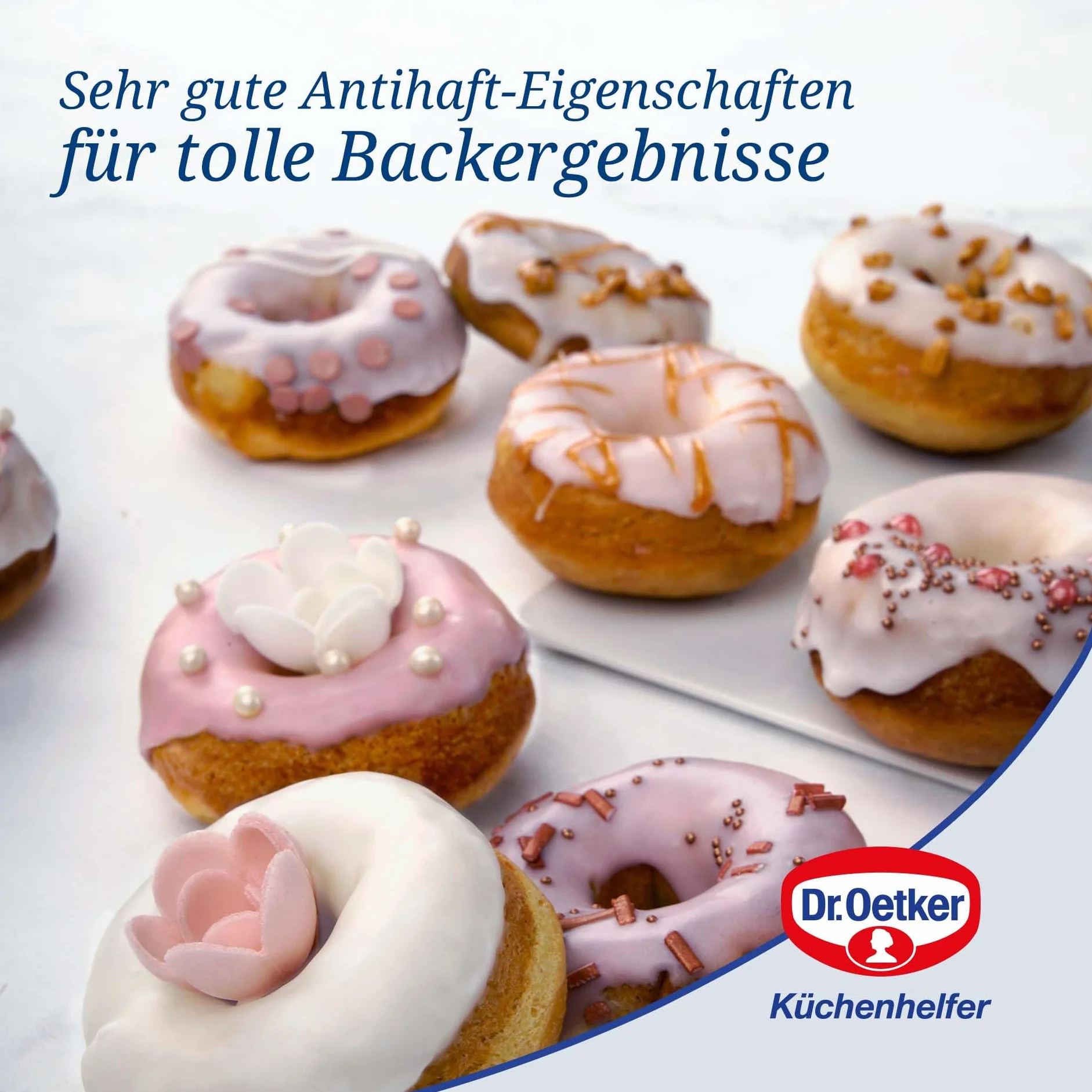 Dr. Oetker tradycyjna forma do pieczenia pączków, 12 sztuk, z powłoką zapobiegającą przywieraniu, wysokiej jakości forma z doskonałym przewodzeniem ciepła,(kolor: czarny)