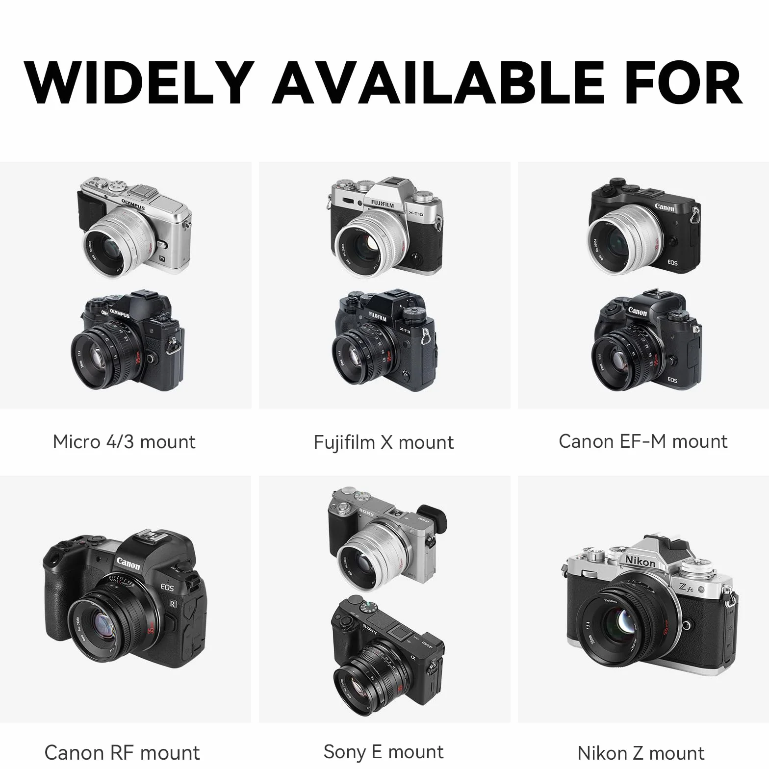 7artisans F1.4 Mark II APS-C Duży otwór 35 mm Ręczny obiektyw ustawiania ostrości do Sony E Mount bez lustra A6500 A6300 A6100 A6000 A5100 A5000 A9 NEX3N NEX5T NEX5R
