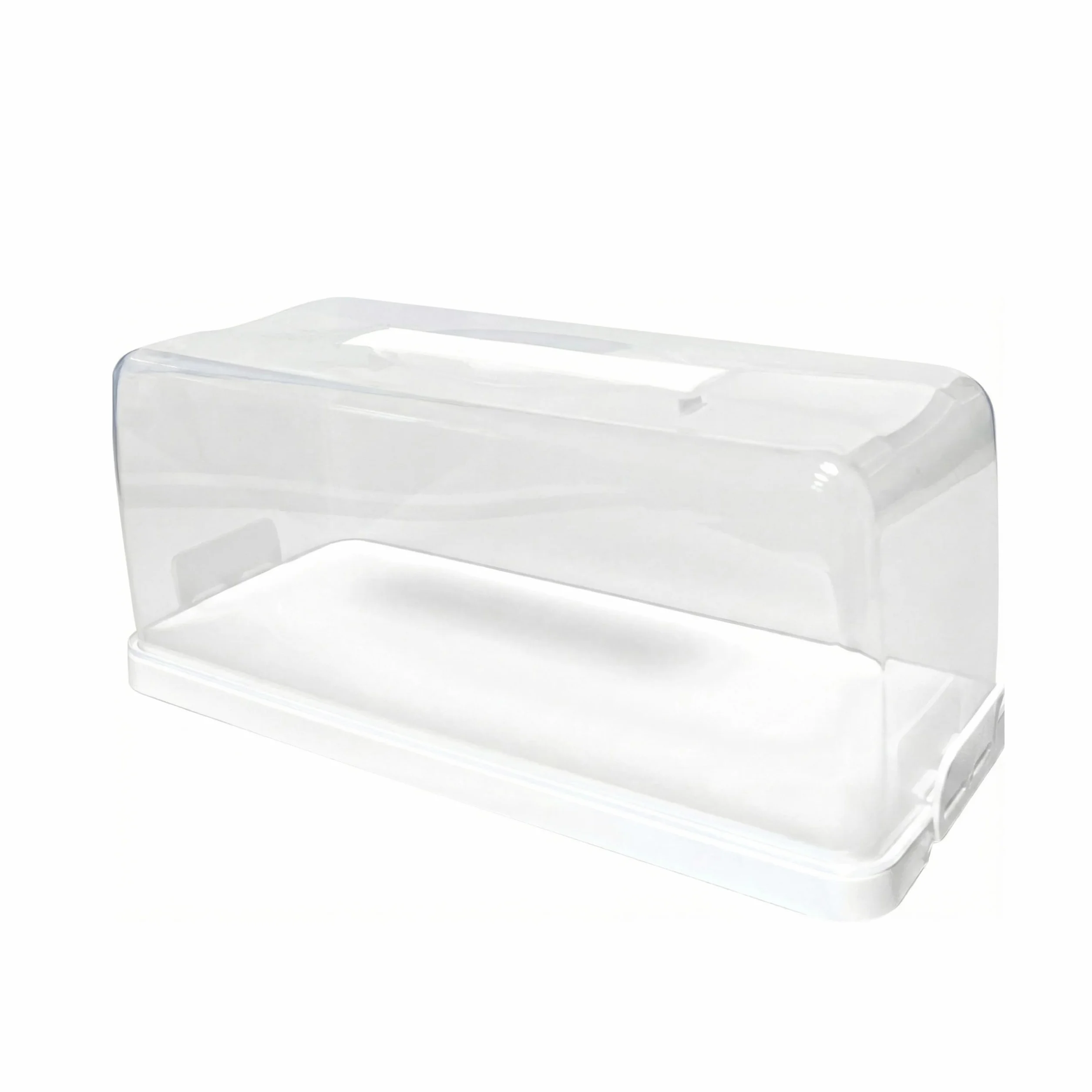 Uchwyt na Plumcake Plastikowy Pojemnik na Bochenek 34,4 x 14,8 x 14,2 cm Biały 0% BPA Bez ftalanów