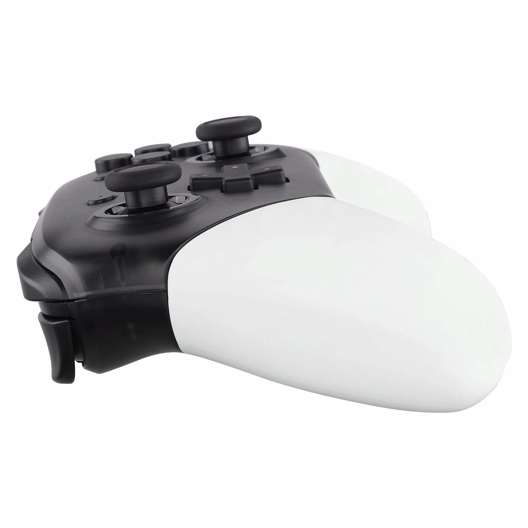 eXtremeRate Bialy Wymiana Handle Grips dla Nintendo Switch Pro Controller,Soft Touch DIY Hand Grip Shell dla Nintendo Switch Pro Controller - Controller Nie Jest Wliczony W Cenę