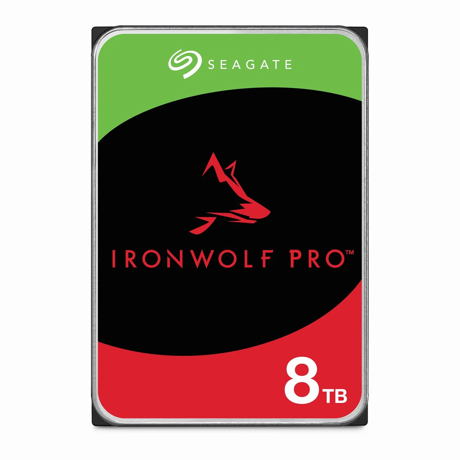 Seagate IronWolf Pro 8TB, Wewnętrzny dysk twardy NAS,RAID NAS, CMR, 3,5-inch, SATA, 6Gb/s, 7200 RPM, 256 MB cache, FFP, Data Rescue Service (ST8000NTZ01)