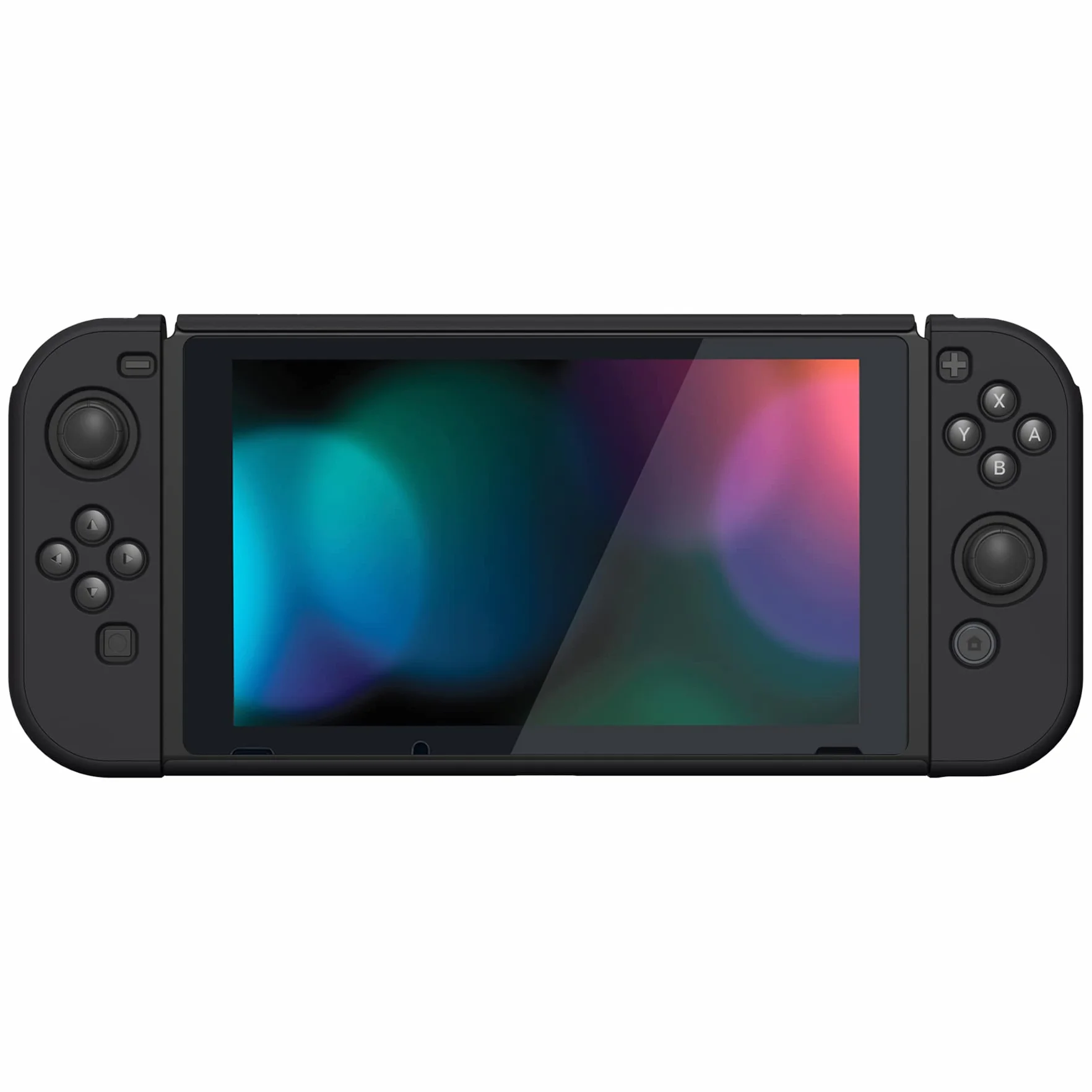 PlayVital UPGRADED Ergonomiczny Etui Ochronny na Konsolę do Switch,NS Odpinany Hard Case Futerał Ochronny do Switch Joycon,Obudowa do Switch-Czarny