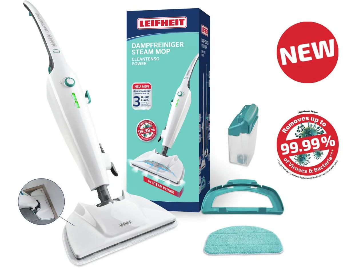 Leifheit Mop Parowy Cleantenso Power, Biały