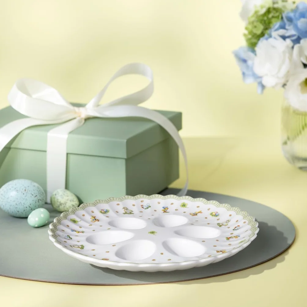 Villeroy & Boch Easter Delight talerz na jajka porcelana Premium 6 jajek dekoracja wielkanocna