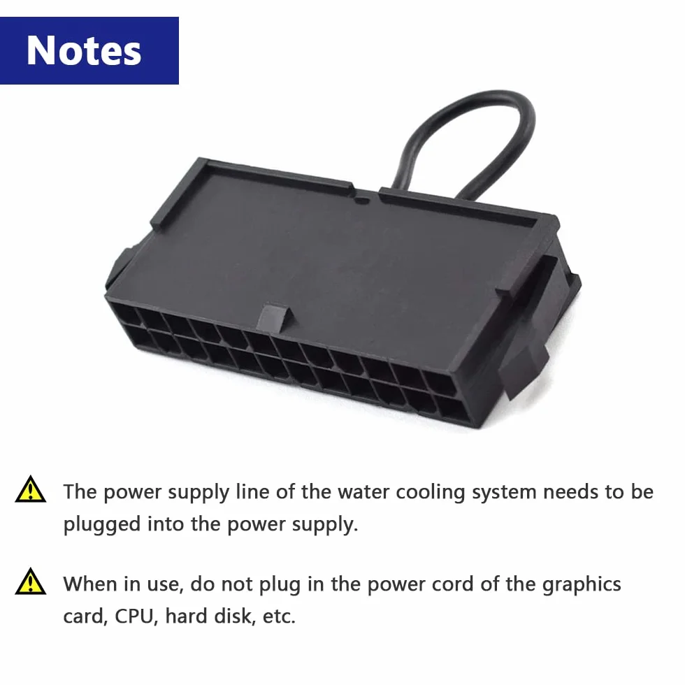 24-pinowy ATX Power Jumper Bridge Tool PSU Test Starter Switch kompatybilny ze złączem 20/24-pinowym (2 szt.)