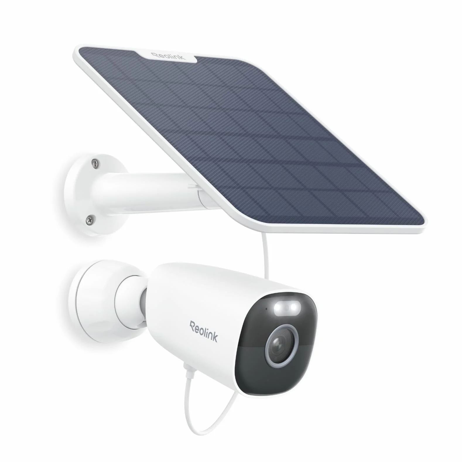 Reolink Bezprzewodowa kamera bezpieczeństwa 5 MP zasilana energią słoneczną z reflektorami, WiFi 2,4/5 GHz, inteligentne wykrywanie, 2-drożny dźwięk, syrena, microSD i przechowywanie w chmurze, bez miesięcznej opłaty, Eco Pro + panel słoneczny