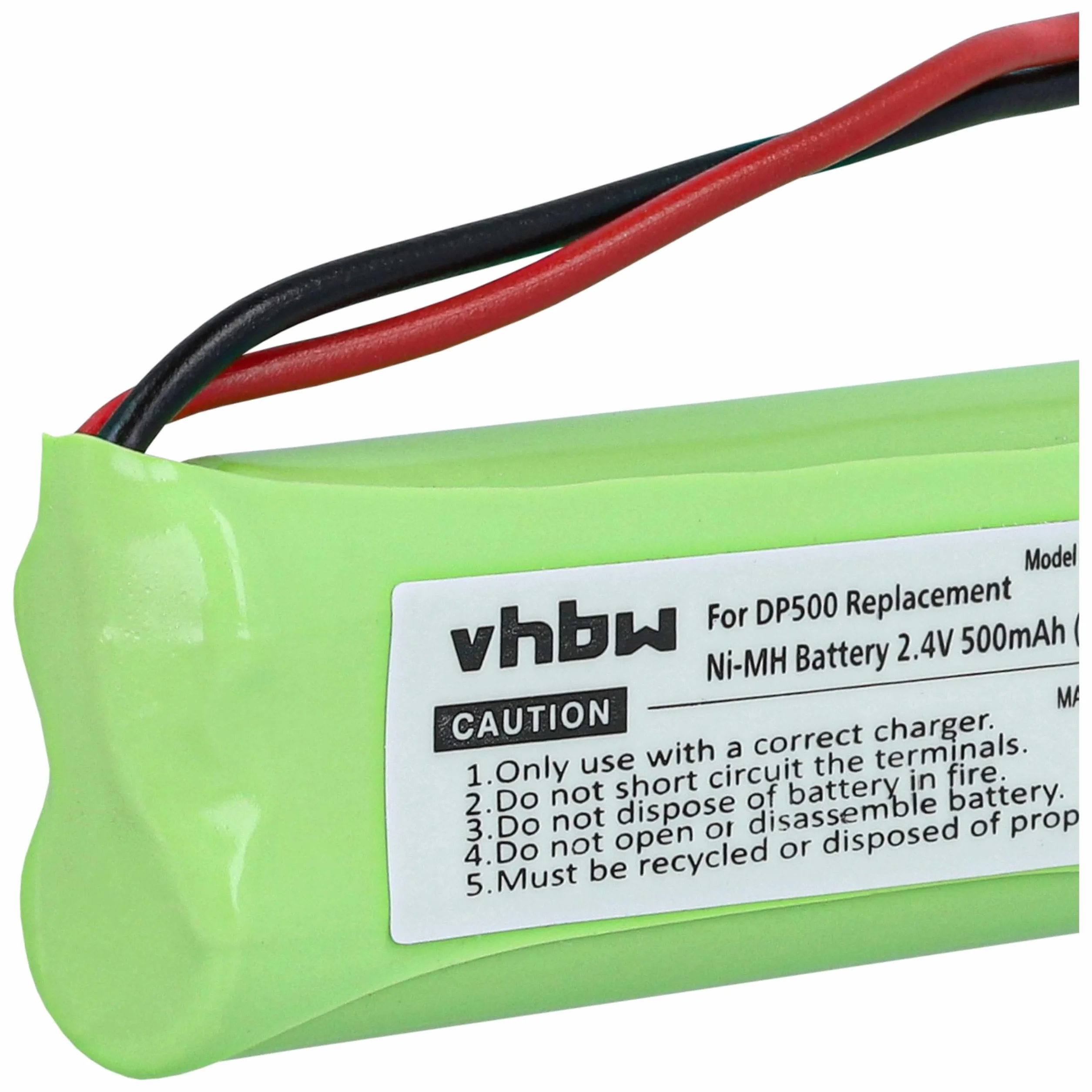 vhbw 3X NI-MH akumulator 500 mAh (2,4 V) do sieci stacjonarnej Medion MD82622, MD83001, MD83022, MD83091, MD83166, MD83274, MD83542 jak VT50AAAALH2BMJZ, GP10