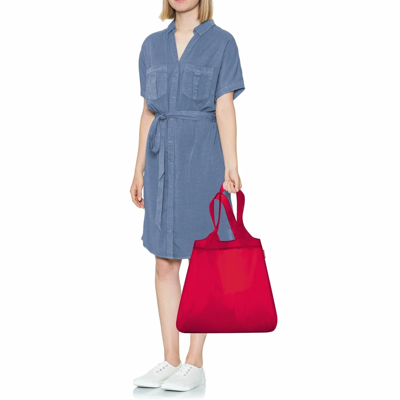 reisenthel Mini Maxi Shopper składany wodoodporny plecak czerwony