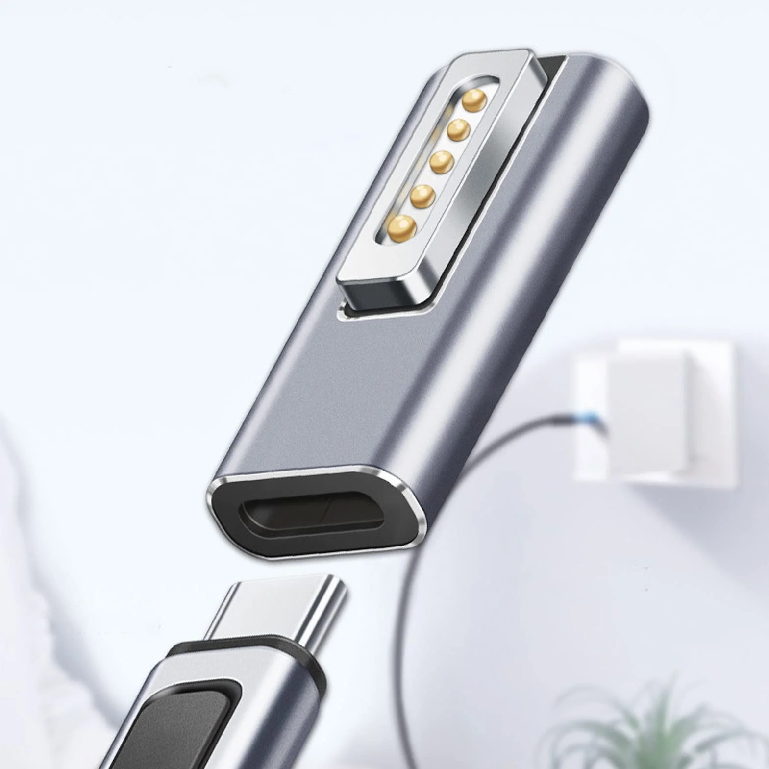 Adapter USB C na magnetyczny, szybkie ładowanie PD Maksymalnie 5A 18,5 do 20V Typ C do adaptera Magsafe Bezpieczny stabilny dla domu