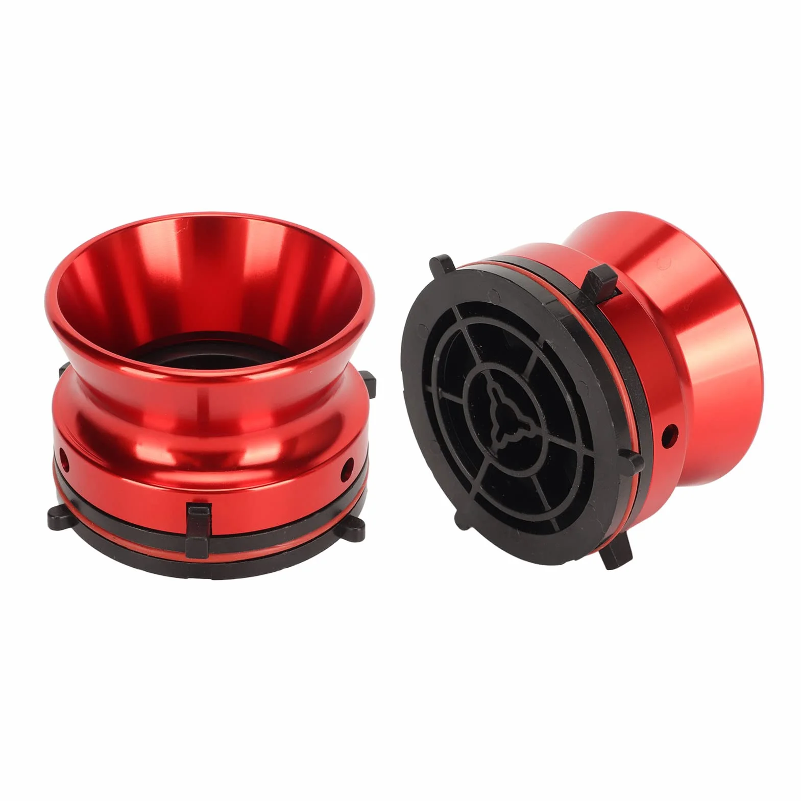 1 para Adapterów Piast Nab, 10-calowe Magnetofony Szpulowe Nab Adaptery Piast Szpulowych do Studer , do Akai, do Aluminium Nab Hub (Czerwony)