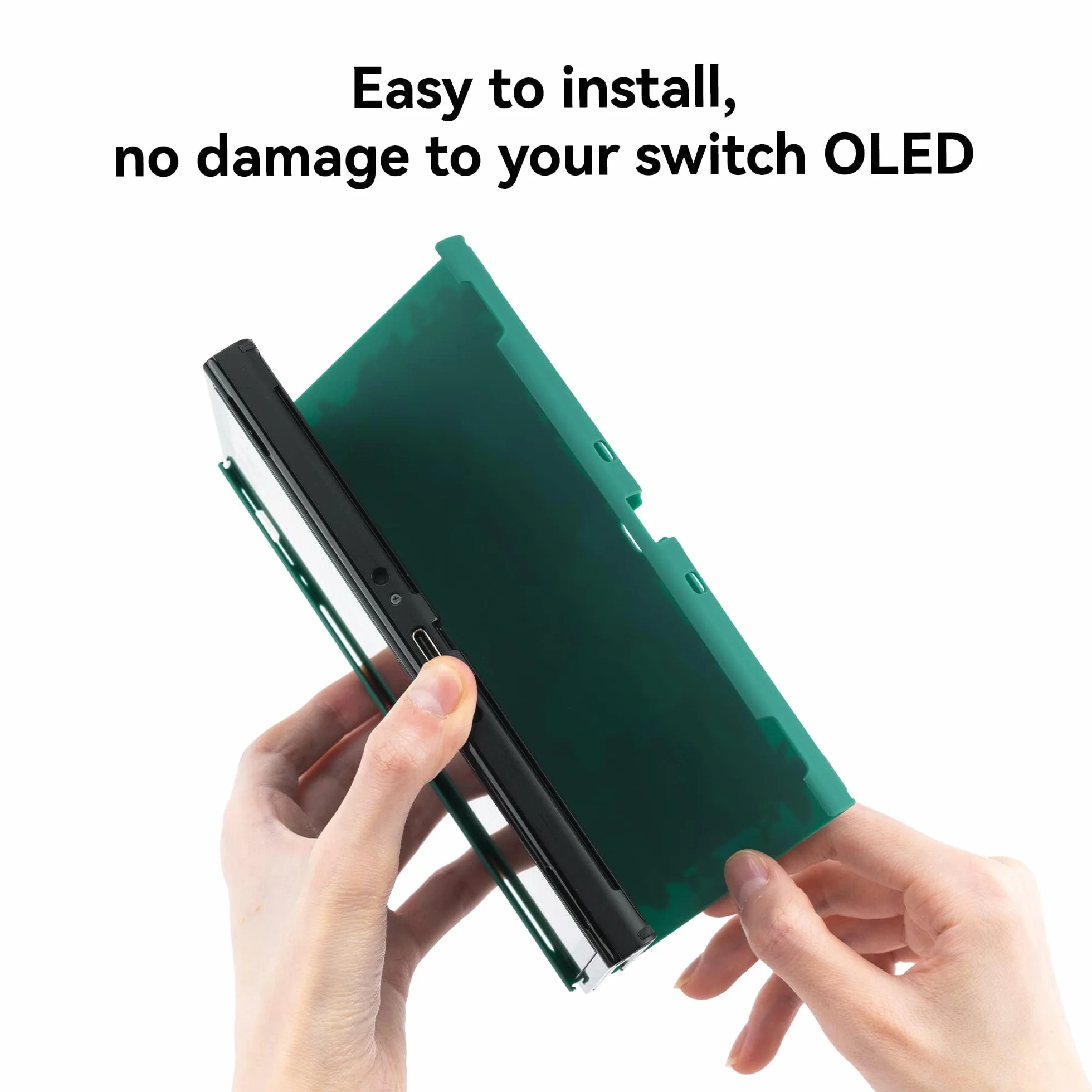 Etui ochronne GeekShare Slim Cover Case kompatybilne z Switch OLED - amortyzujące wstrząsy i odporne na zarysowania etui do przełącznika OLED - Bunny Garden
