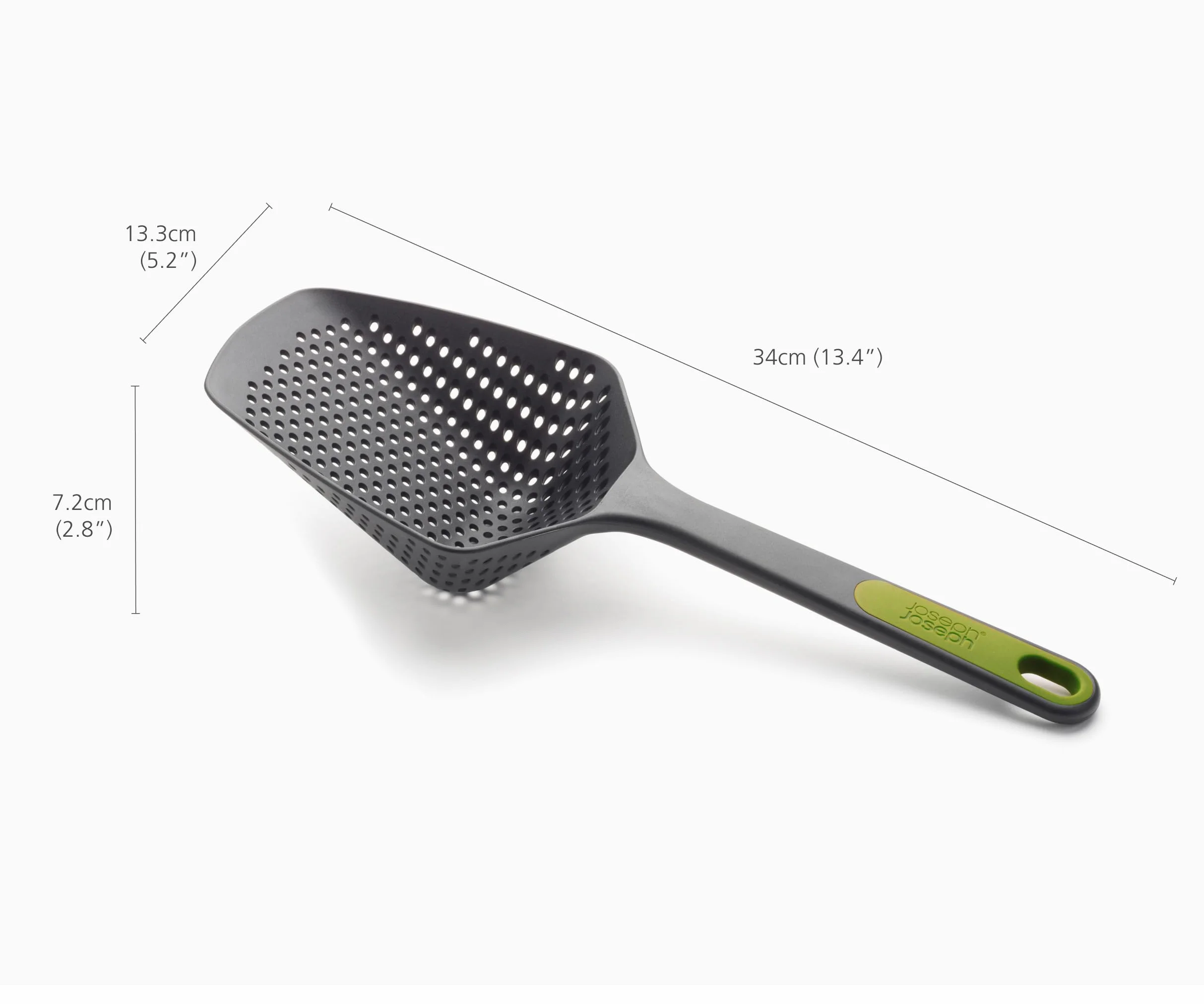 Joseph Joseph Scoop Plus durszlak łyżka do odcedzania 200°C zielony duży