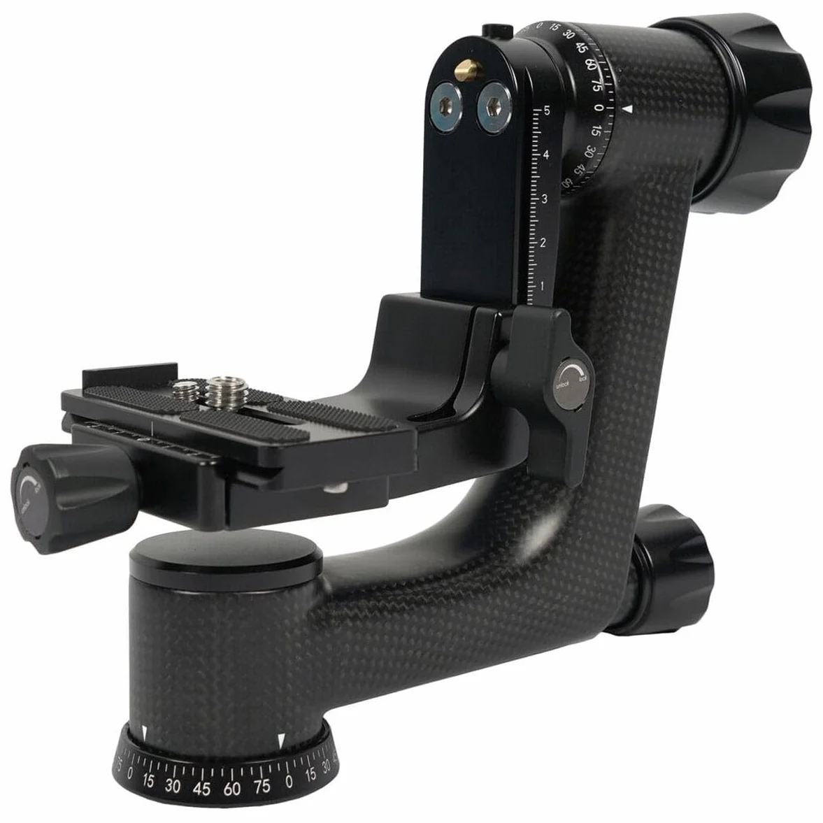 SIRUI PH-10 Gimbal Głowica statywu lekka profesjonalna głowica z włókna węglowego 360 stopni panoramiczna głowica gimbala ze standardem Arca-Swiss 1/10.2 cm płytka szybkiego zwalniania do aparatów